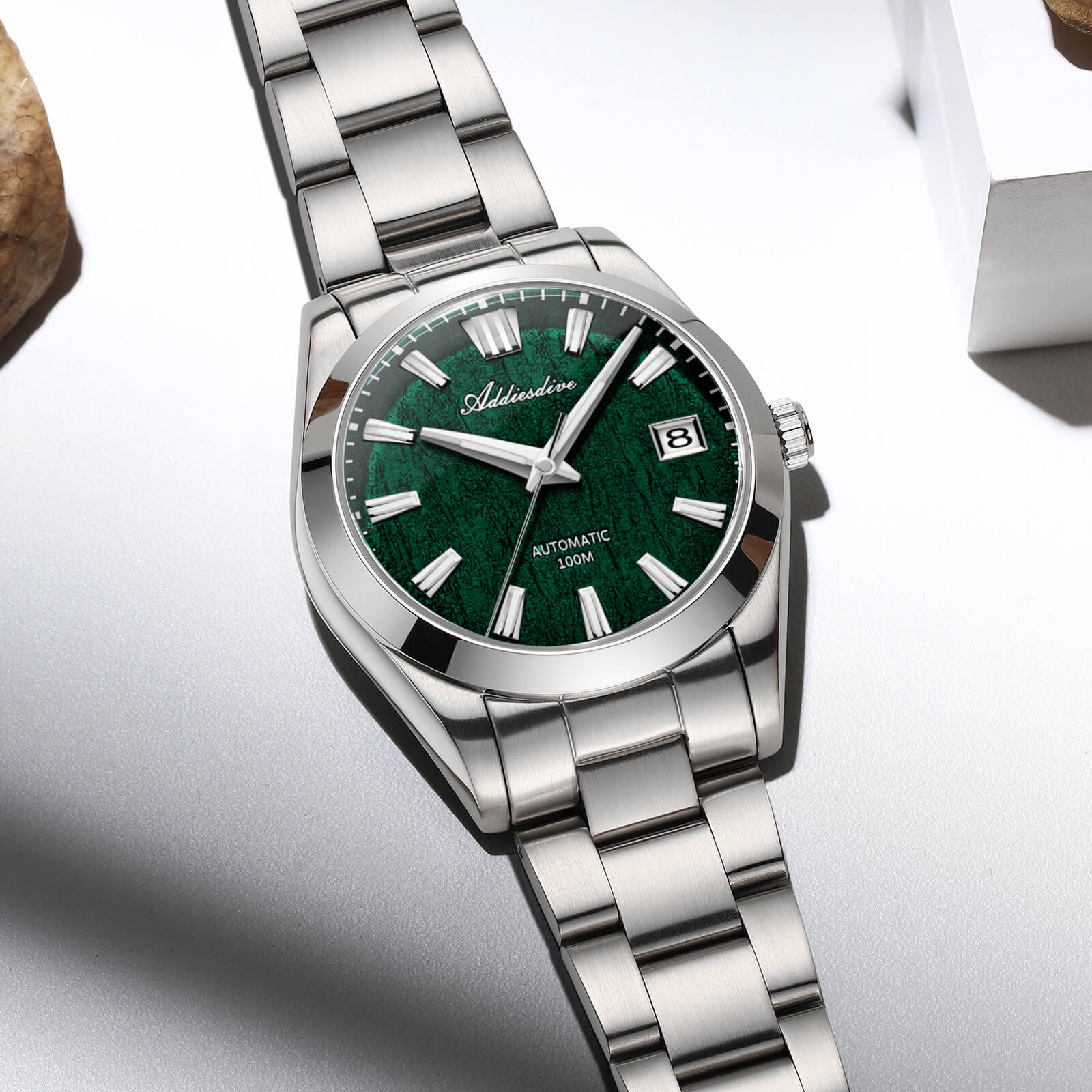ADDIESDIVE 39mm 3D Bark Texture Dial NH35 Automatic Watch AD2075 - Image 6