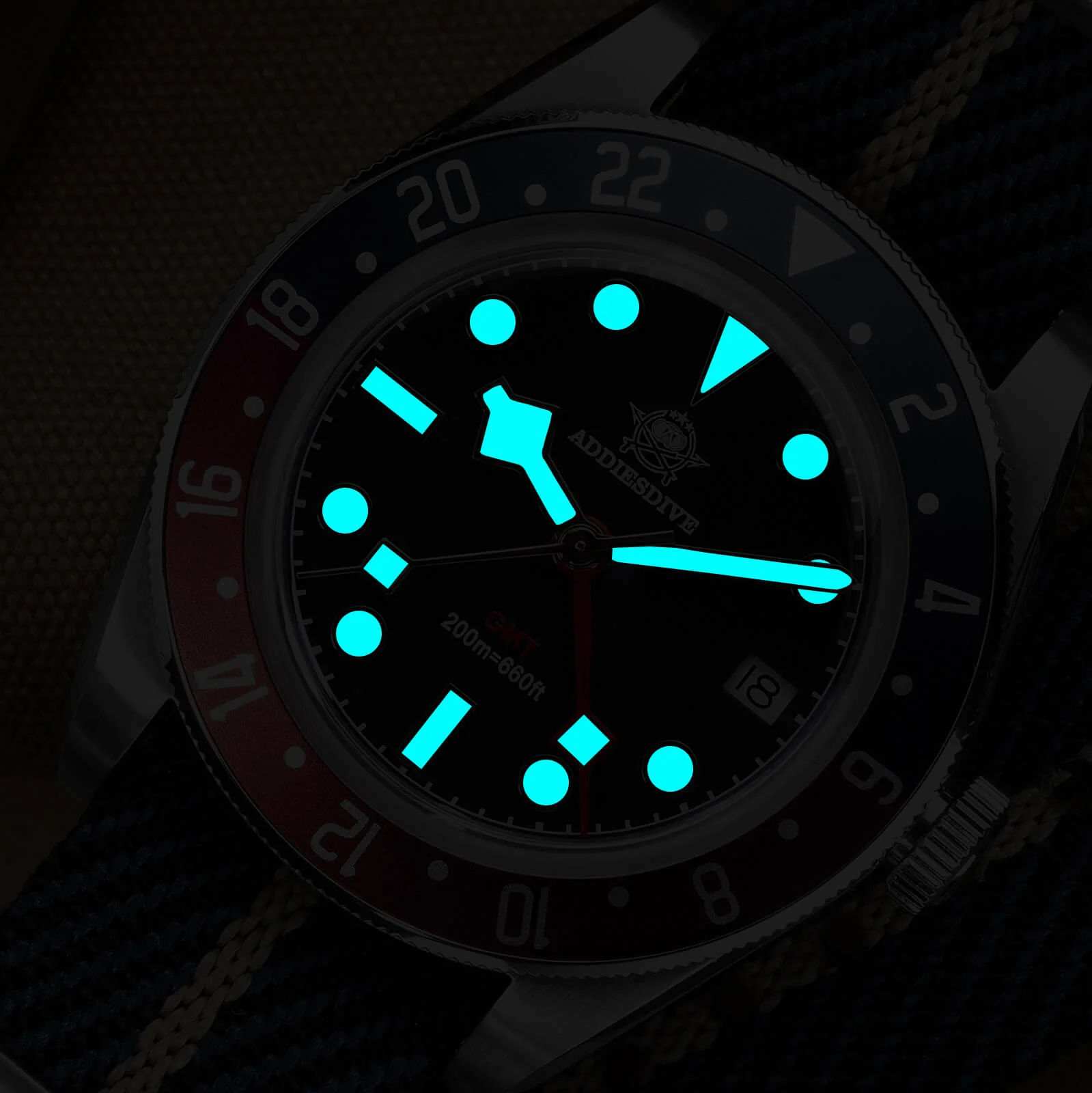 🔥Anniversary Sale🔥ADDIESDIVE 39mm BB58 GMT Quartz Watch AD2044 - Image 26