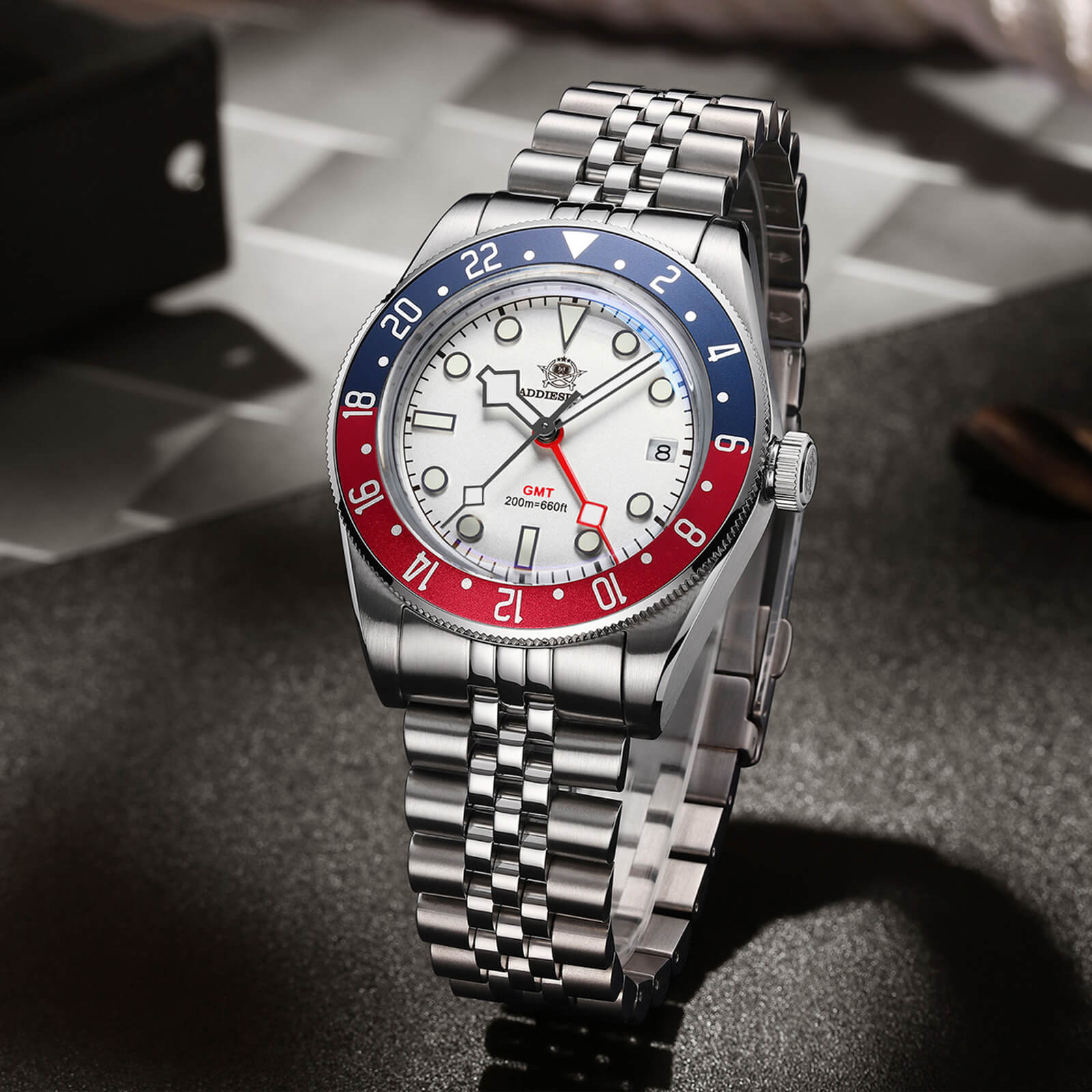 🔥Anniversary Sale🔥ADDIESDIVE 39mm BB58 GMT Quartz Watch AD2044 - Image 27