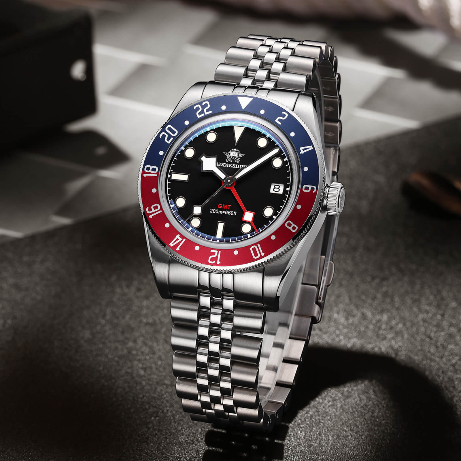 🔥Anniversary Sale🔥ADDIESDIVE 39mm BB58 GMT Quartz Watch AD2044 - Image 39