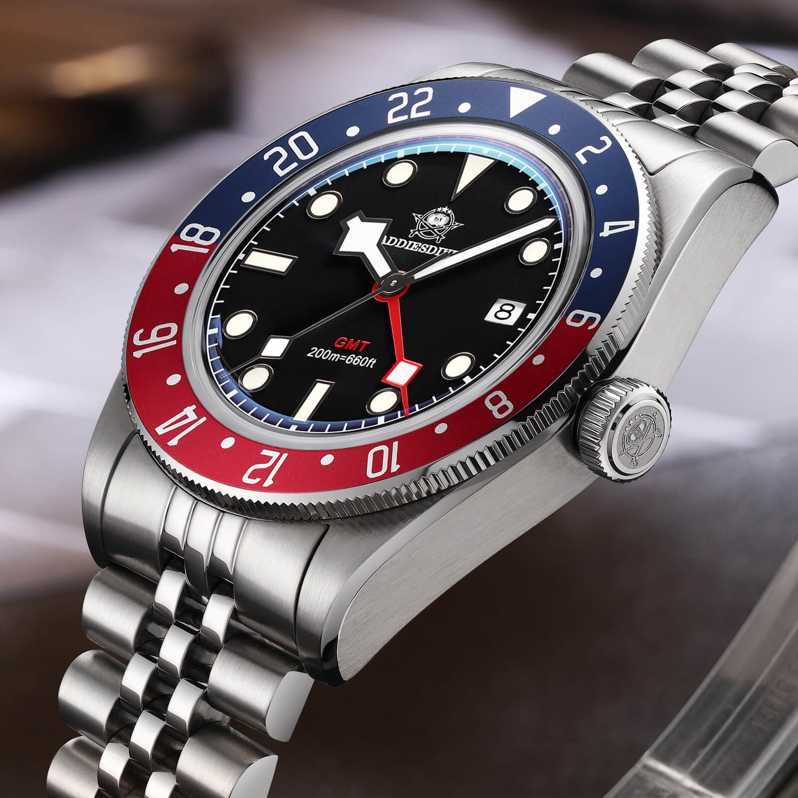 🔥Anniversary Sale🔥ADDIESDIVE 39mm BB58 GMT Quartz Watch AD2044 - Image 40
