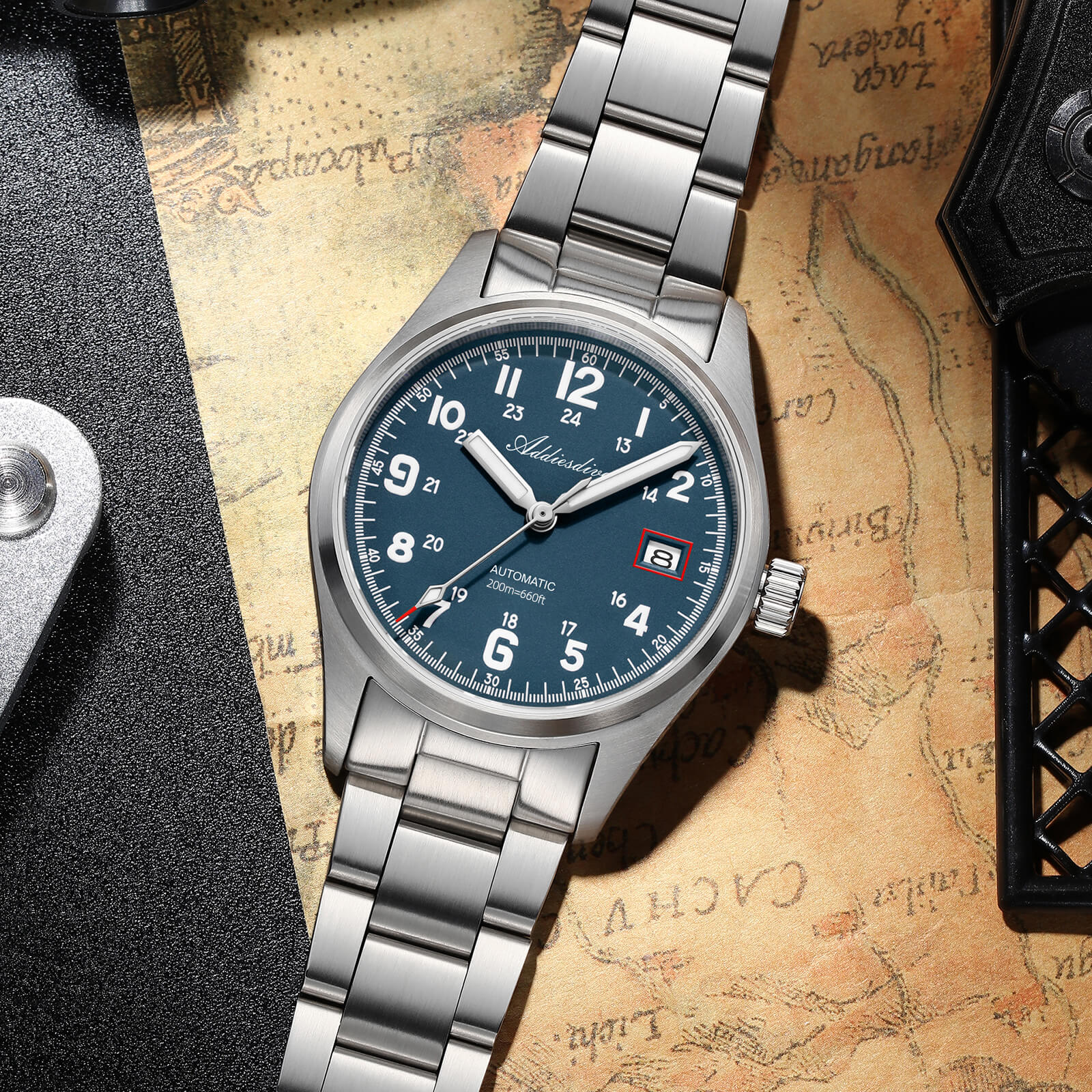 ADDIESDIVE 39mm Explore NH35 Automatic Watch AD2070 - Image 16