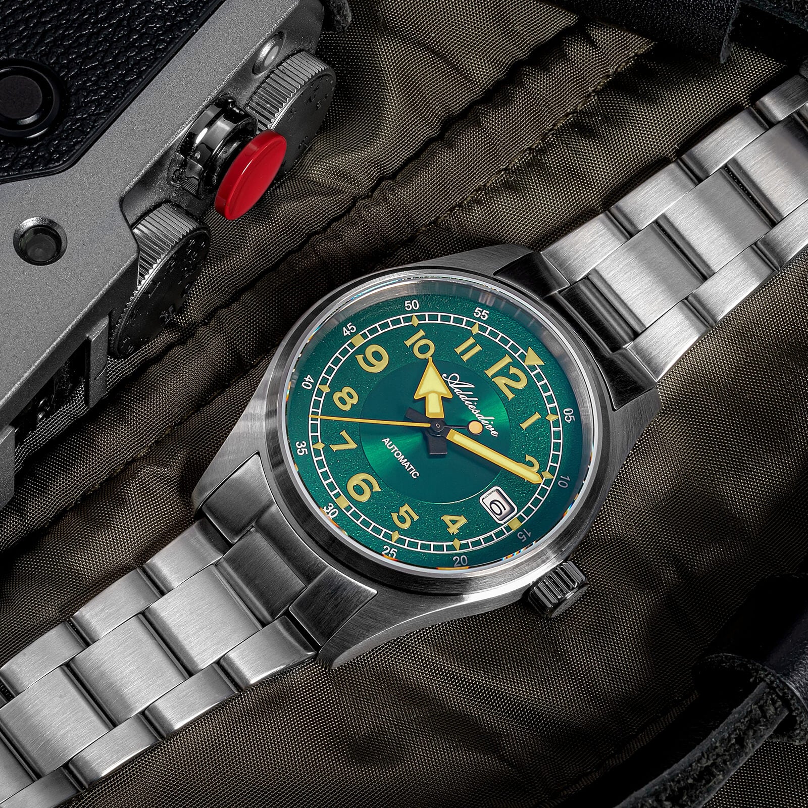 ADDIESDIVE 39mm Explore Retro Mechanical Men Watch AD2055 - Image 11