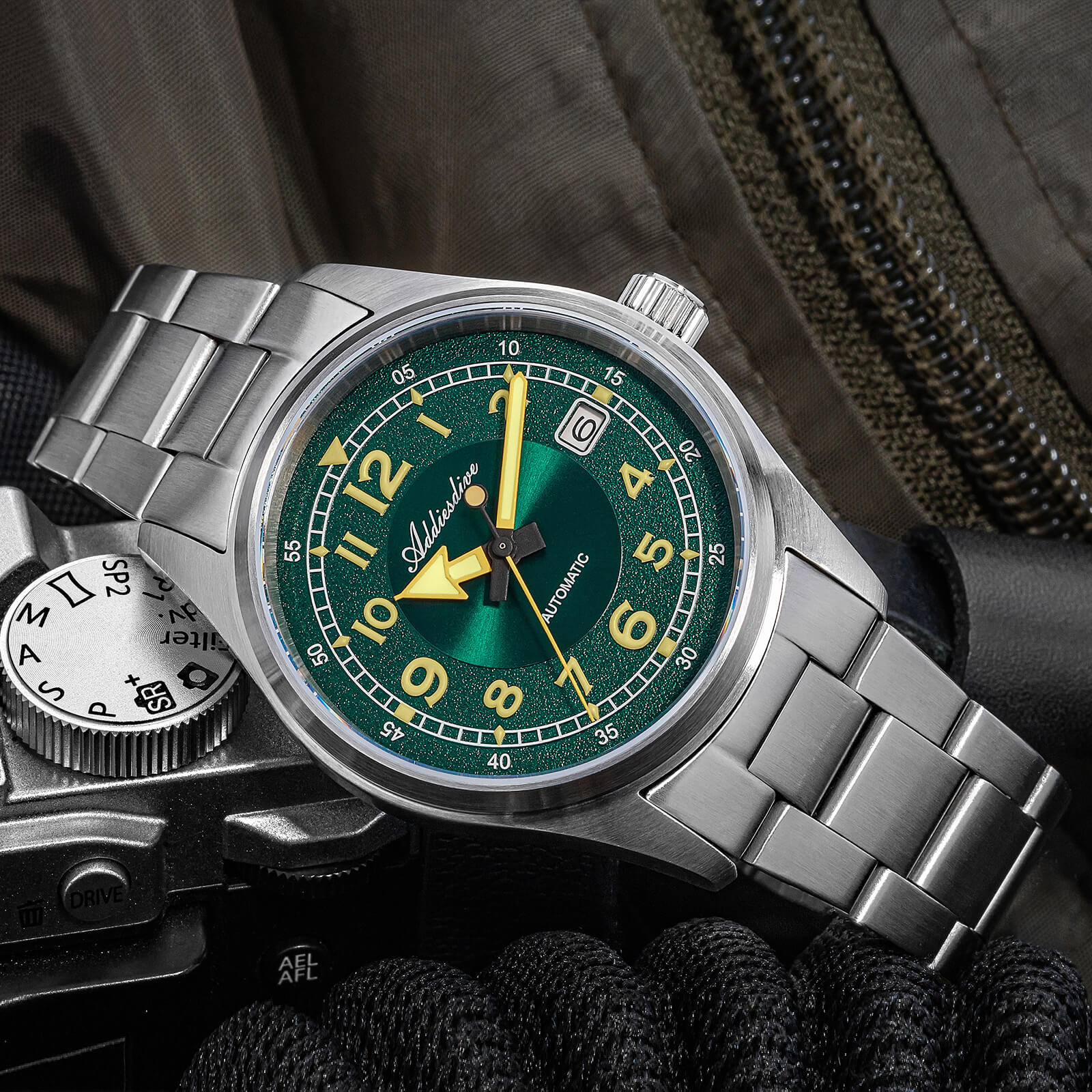 ADDIESDIVE 39mm Explore Retro Mechanical Men Watch AD2055 - Image 13