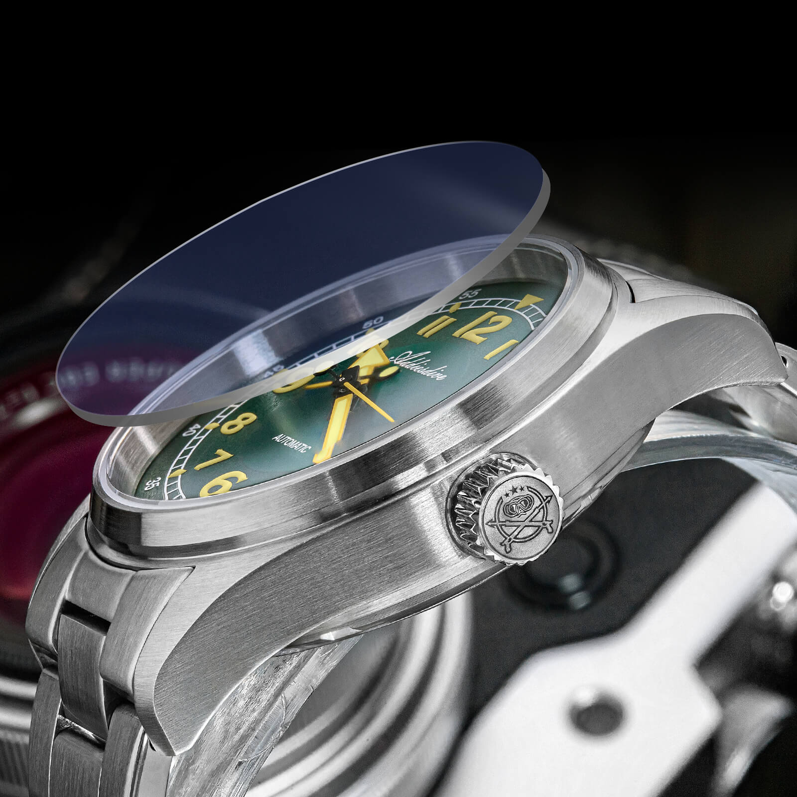 ADDIESDIVE 39mm Explore Retro Mechanical Men Watch AD2055 - Image 6