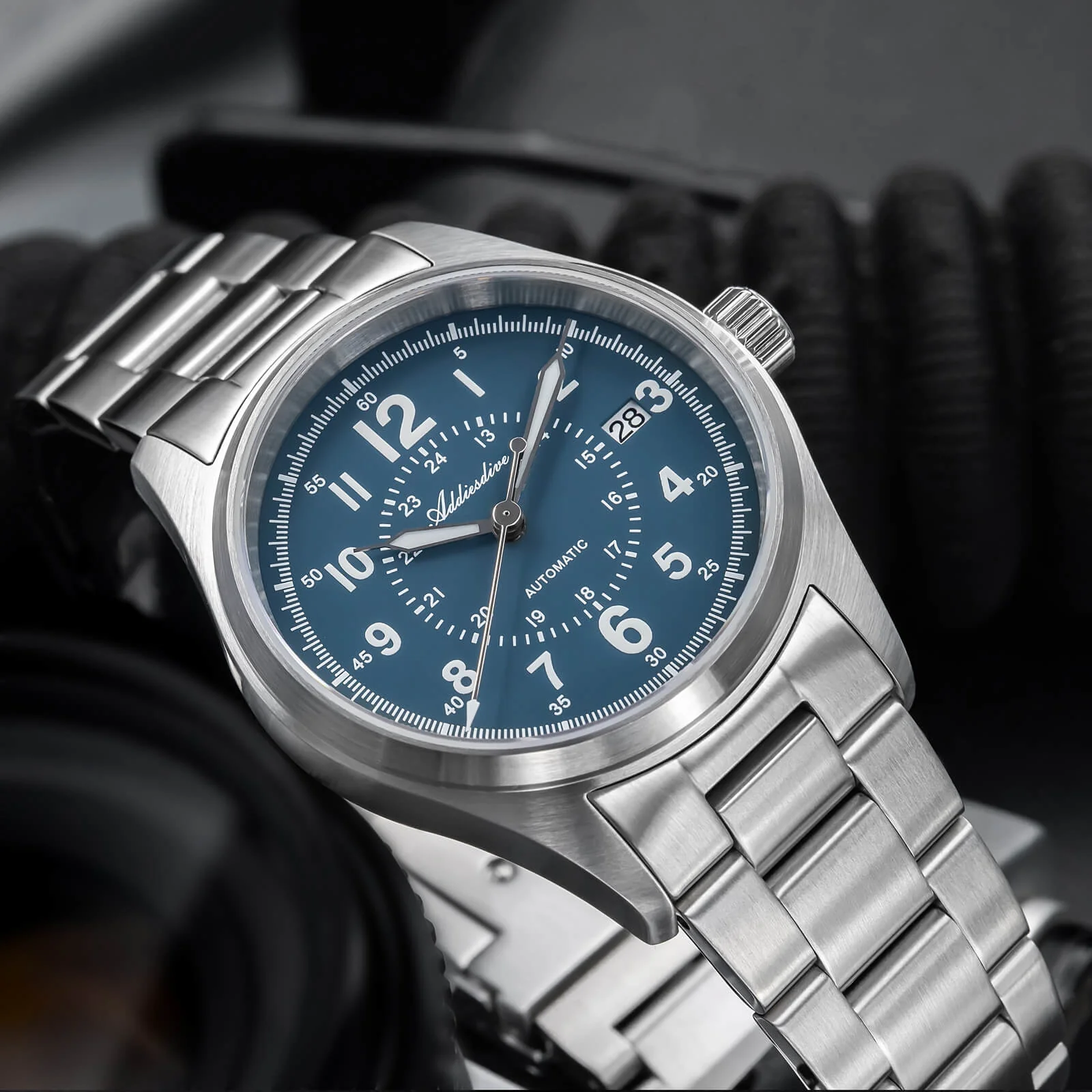 ADDIESDIVE 39mm Sapphire Crystal Automatic Watch Field Watch AD2074 - Image 19