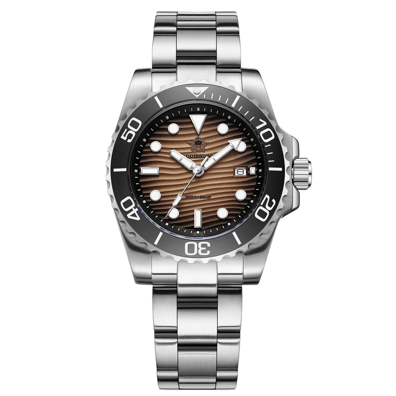 🔥Anniversary Sale🔥Addiesdive 41mm Desert Texture Sub Diver Quartz Watch AD2537