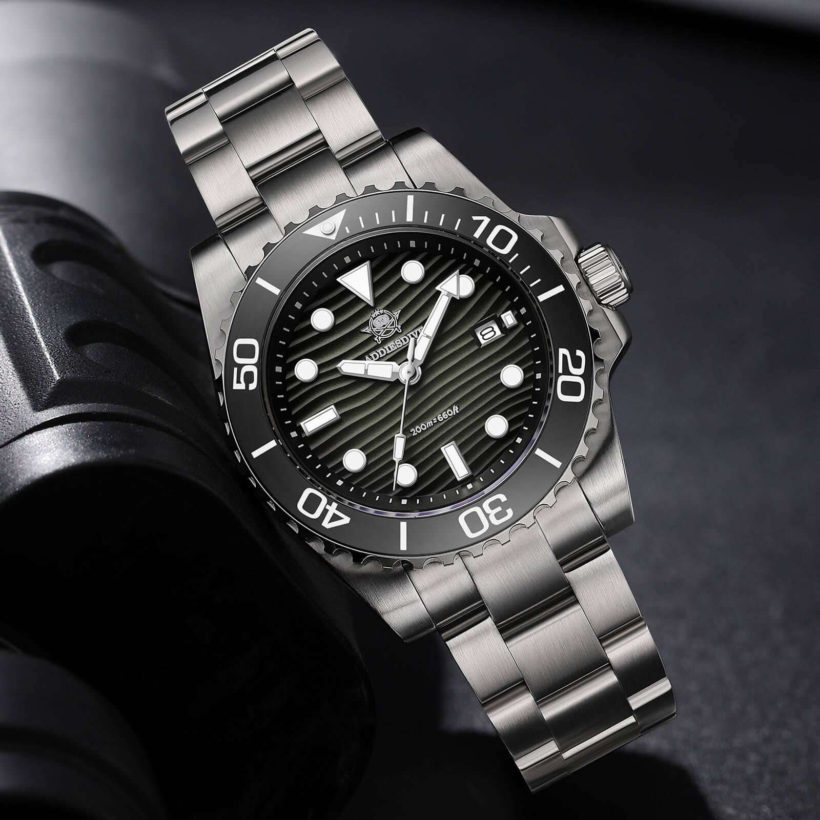 🔥Anniversary Sale🔥Addiesdive 41mm Desert Texture Sub Diver Quartz Watch AD2537 - Image 18