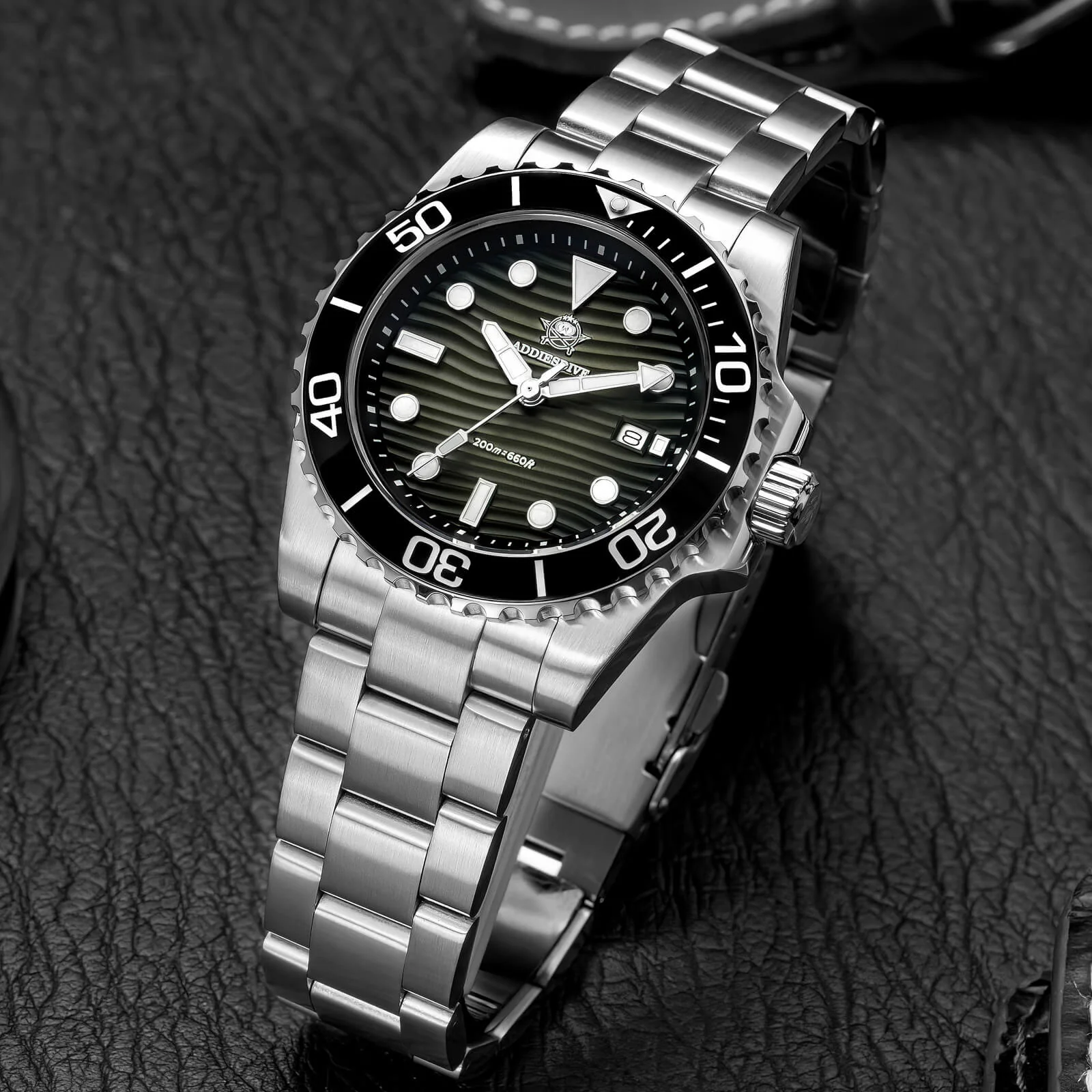 🔥Anniversary Sale🔥Addiesdive 41mm Desert Texture Sub Diver Quartz Watch AD2537 - Image 20