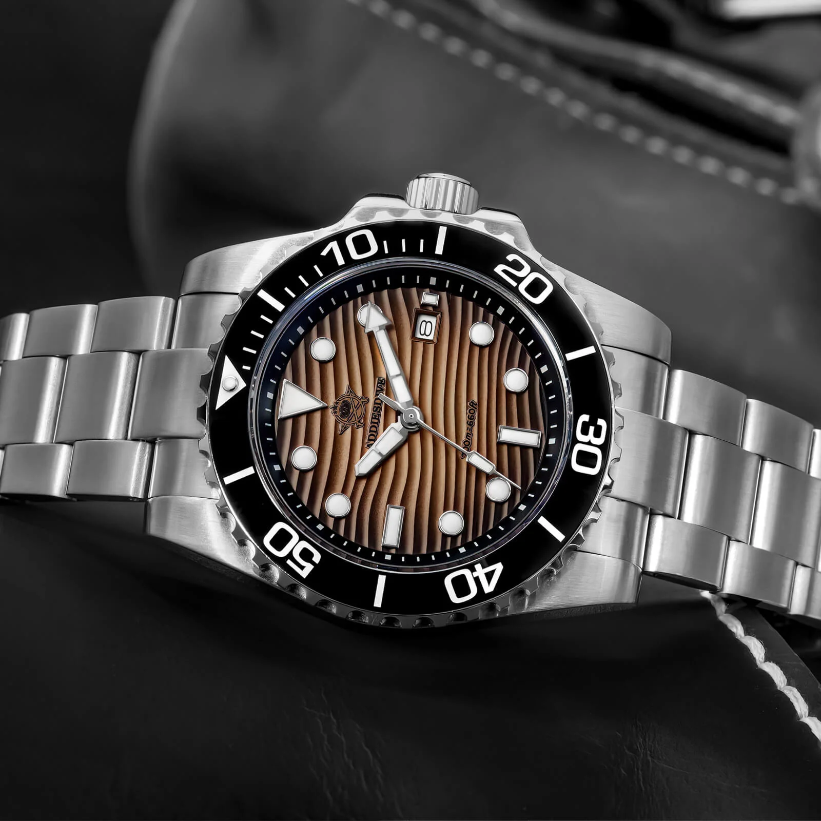 🔥Anniversary Sale🔥Addiesdive 41mm Desert Texture Sub Diver Quartz Watch AD2537 - Image 6