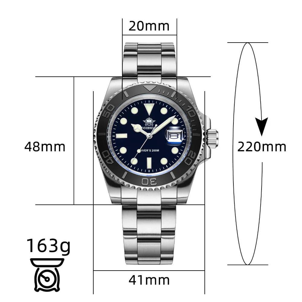 Addiesdive 41mm Quartz Watch Diver's 200M (MY-H3C) - Image 3