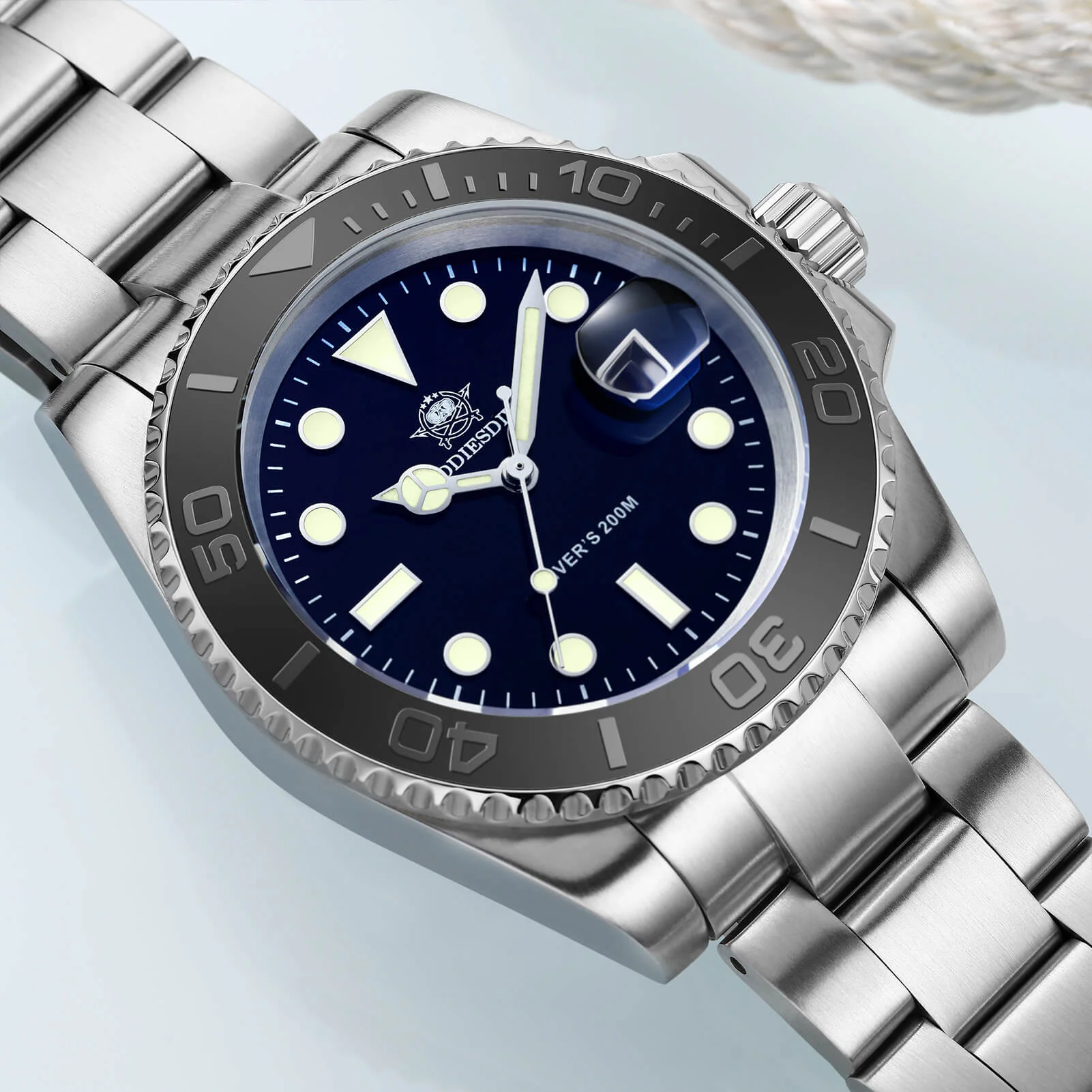 Addiesdive 41mm Quartz Watch Diver's 200M (MY-H3C) - Image 7