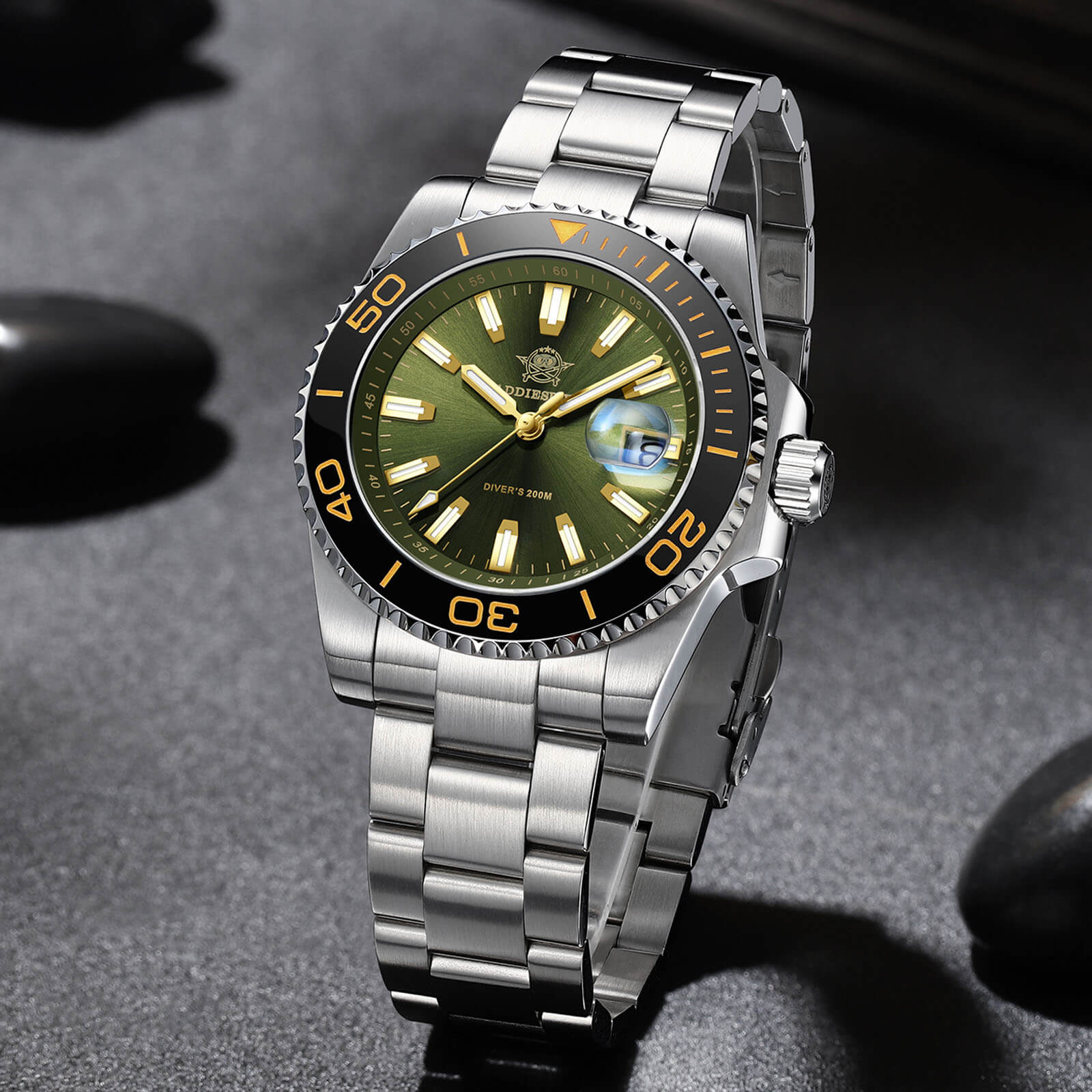 ADDIESDIVE 41mm Vintage Sub Dive Quartz Watch AD2510 - Image 15