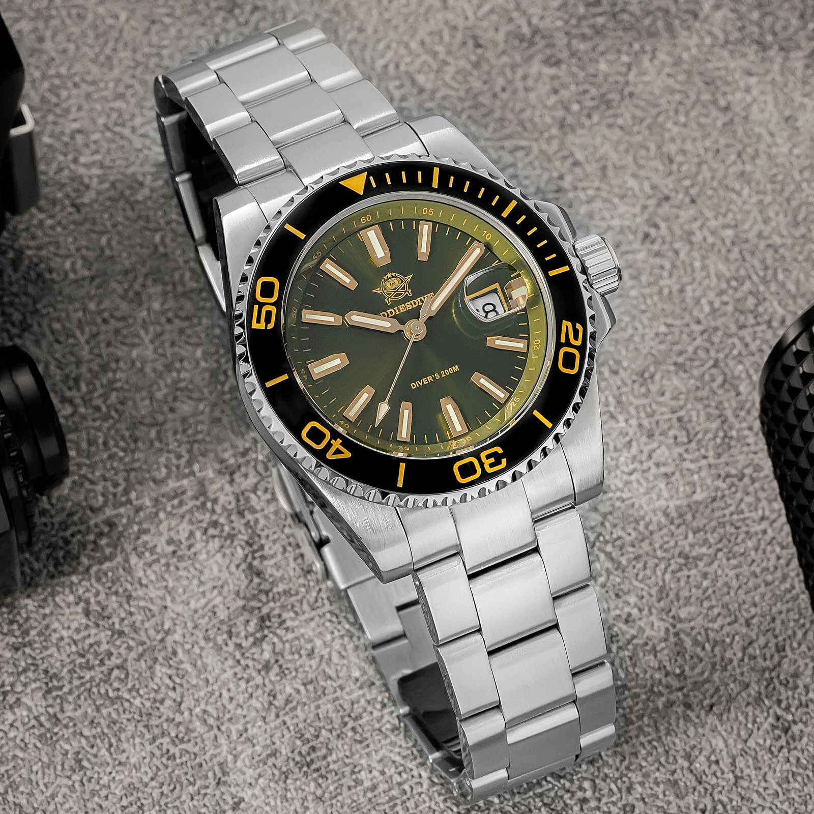 ADDIESDIVE 41mm Vintage Sub Dive Quartz Watch AD2510 - Image 17