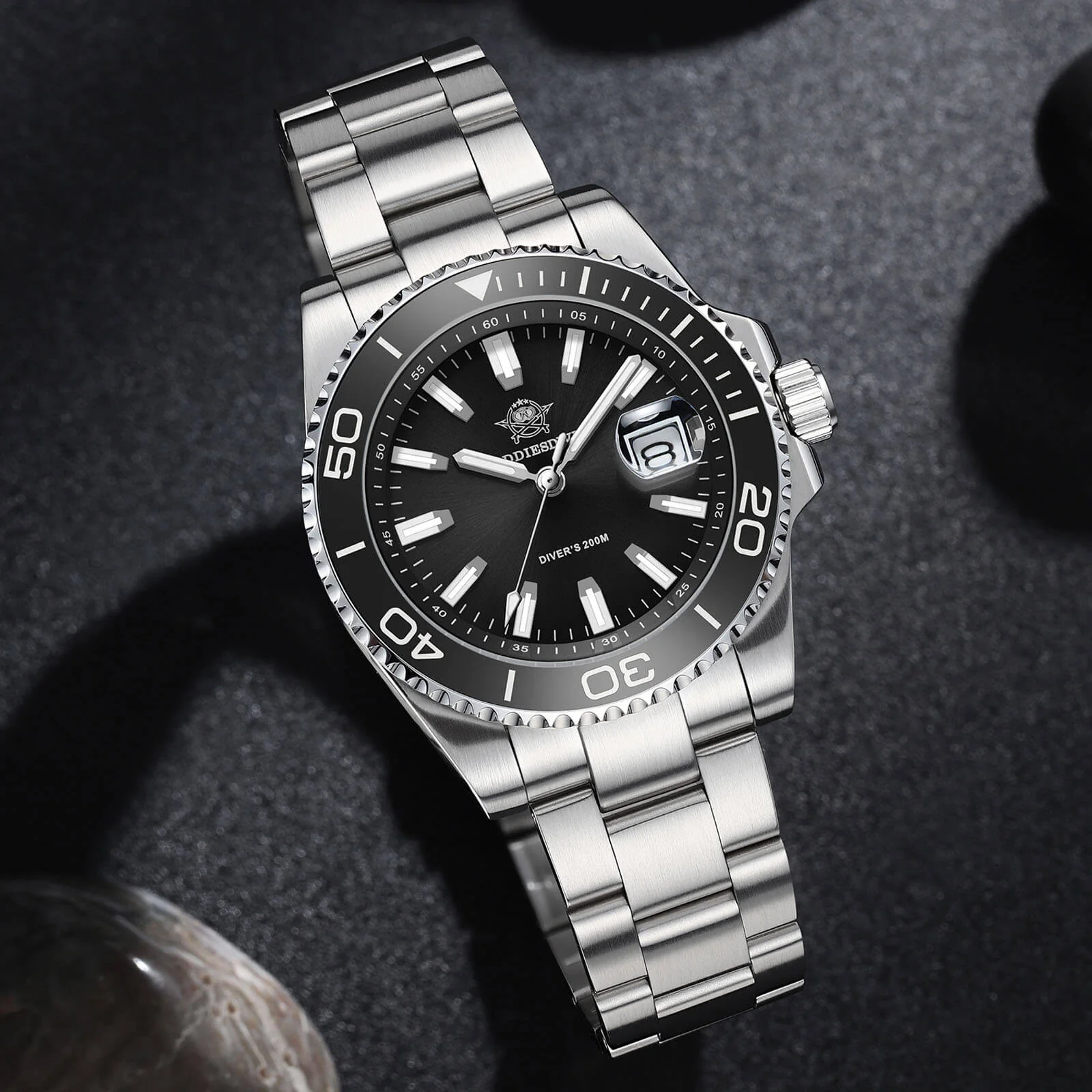 ADDIESDIVE 41mm Vintage Sub Dive Quartz Watch AD2510 - Image 3