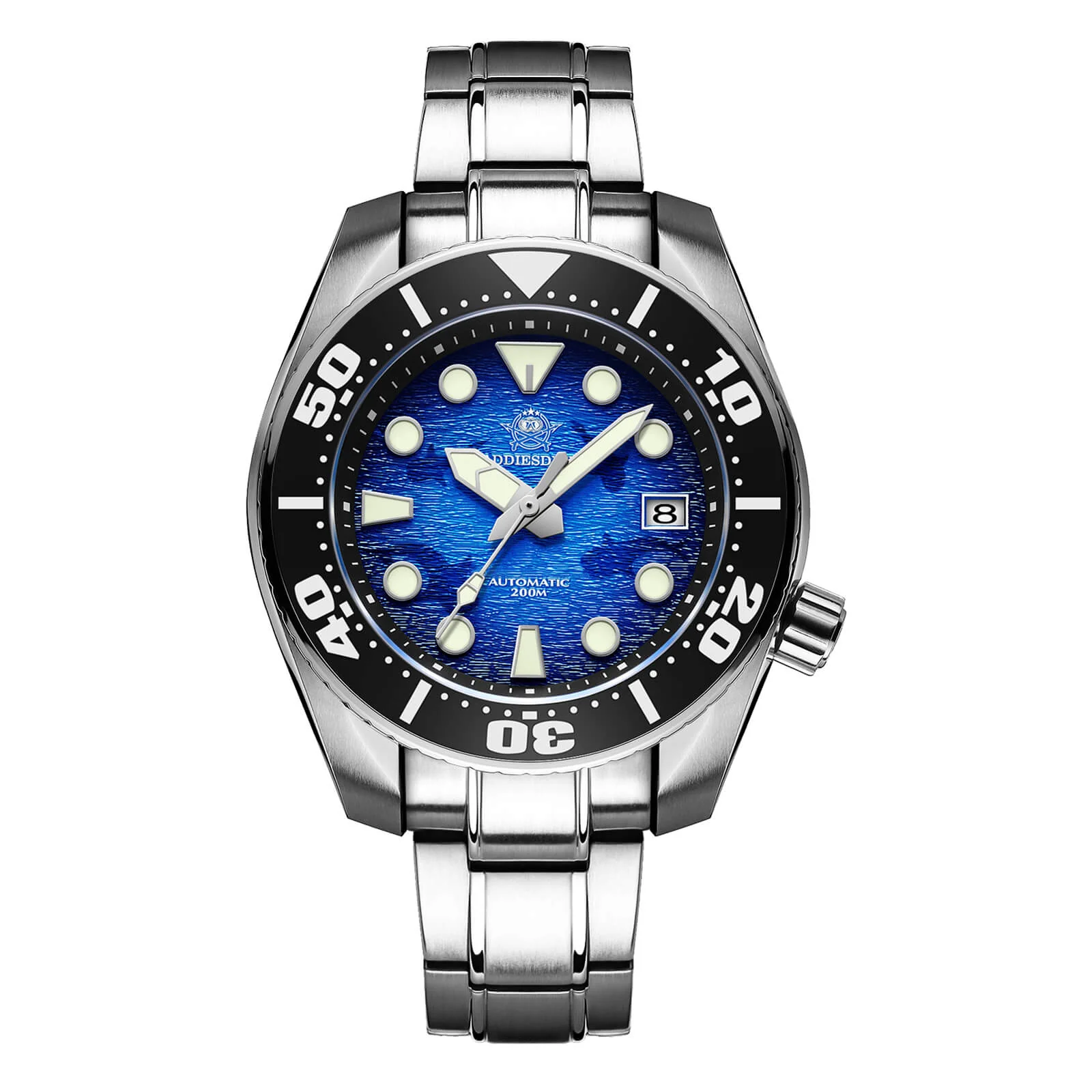 ADDIESDIVE 44.5mm Diver Watch for Men Unique Blue Dial 200M (AD2102) - Image 10