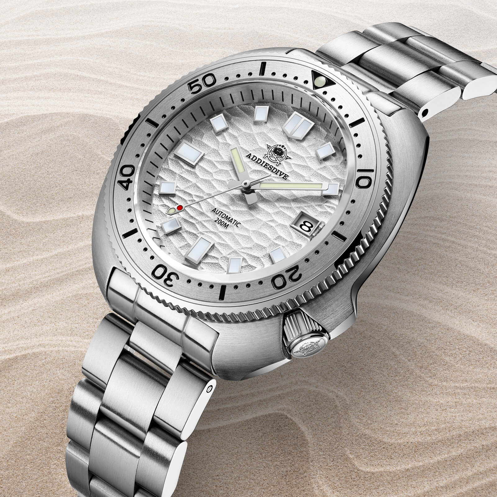 ADDIESDIVE®Turtle White Automatic Dive Watch 1970 Captain Willard Homage ( AD2117) - Image 3