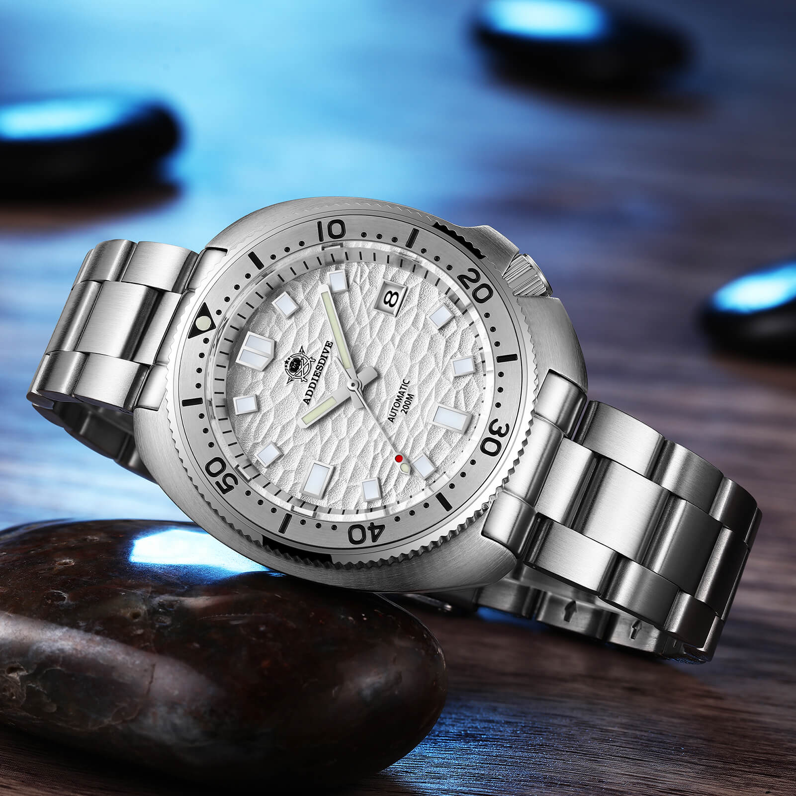 ADDIESDIVE®Turtle White Automatic Dive Watch 1970 Captain Willard Homage ( AD2117) - Image 5