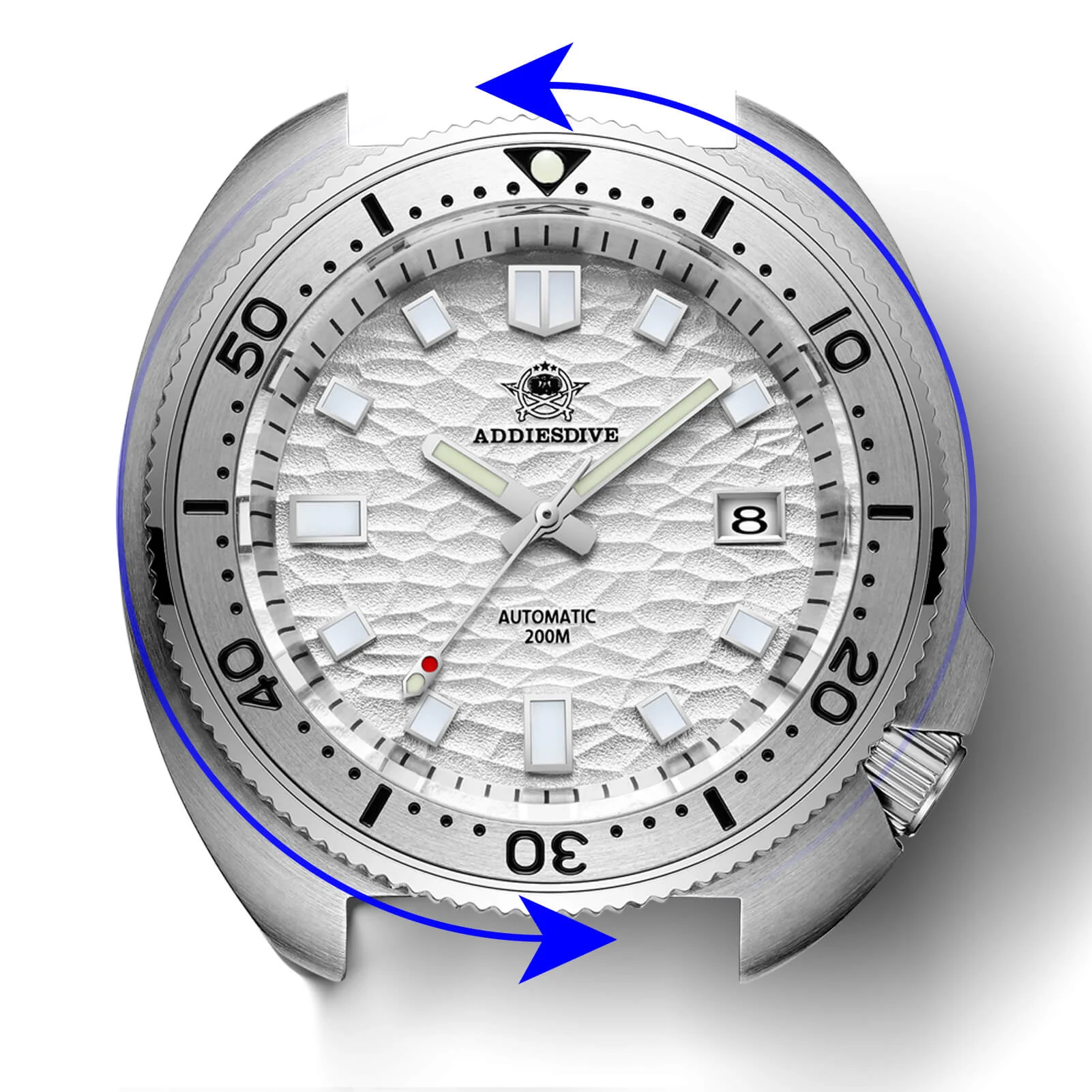 ADDIESDIVE®Turtle White Automatic Dive Watch 1970 Captain Willard Homage ( AD2117) - Image 8