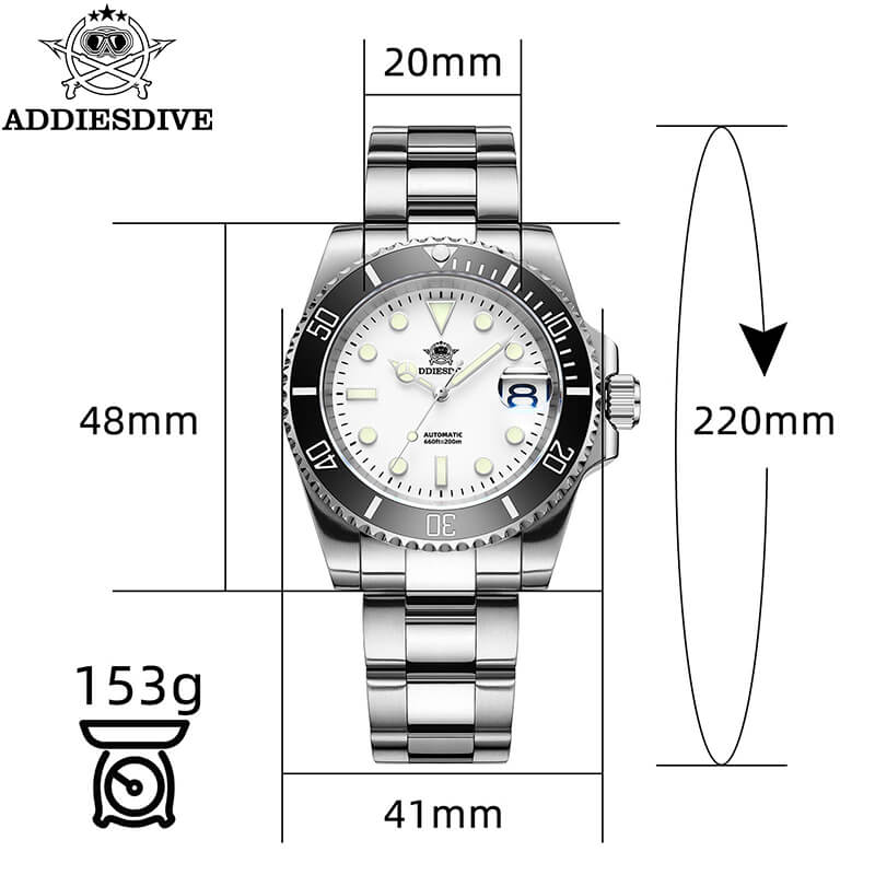 Addiesdive Automatic Watch Diver's 200M NH35 (H3D-AC) - Image 2