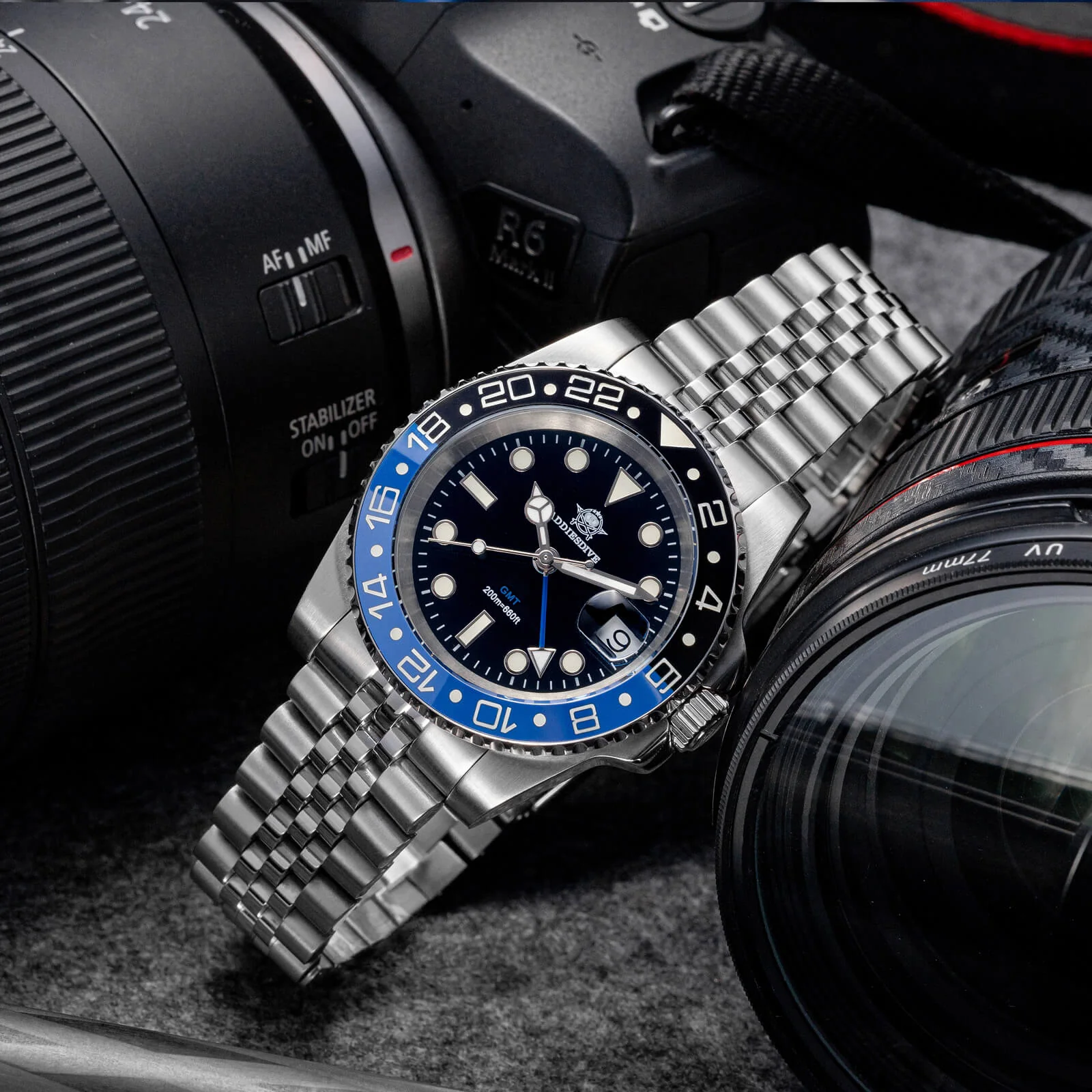 🔥Anniversary Sale🔥ADDIESDIVE Water Ghost Luxury Dive Watch GMT Quartz Watch AD2050-with Calendar - Image 17