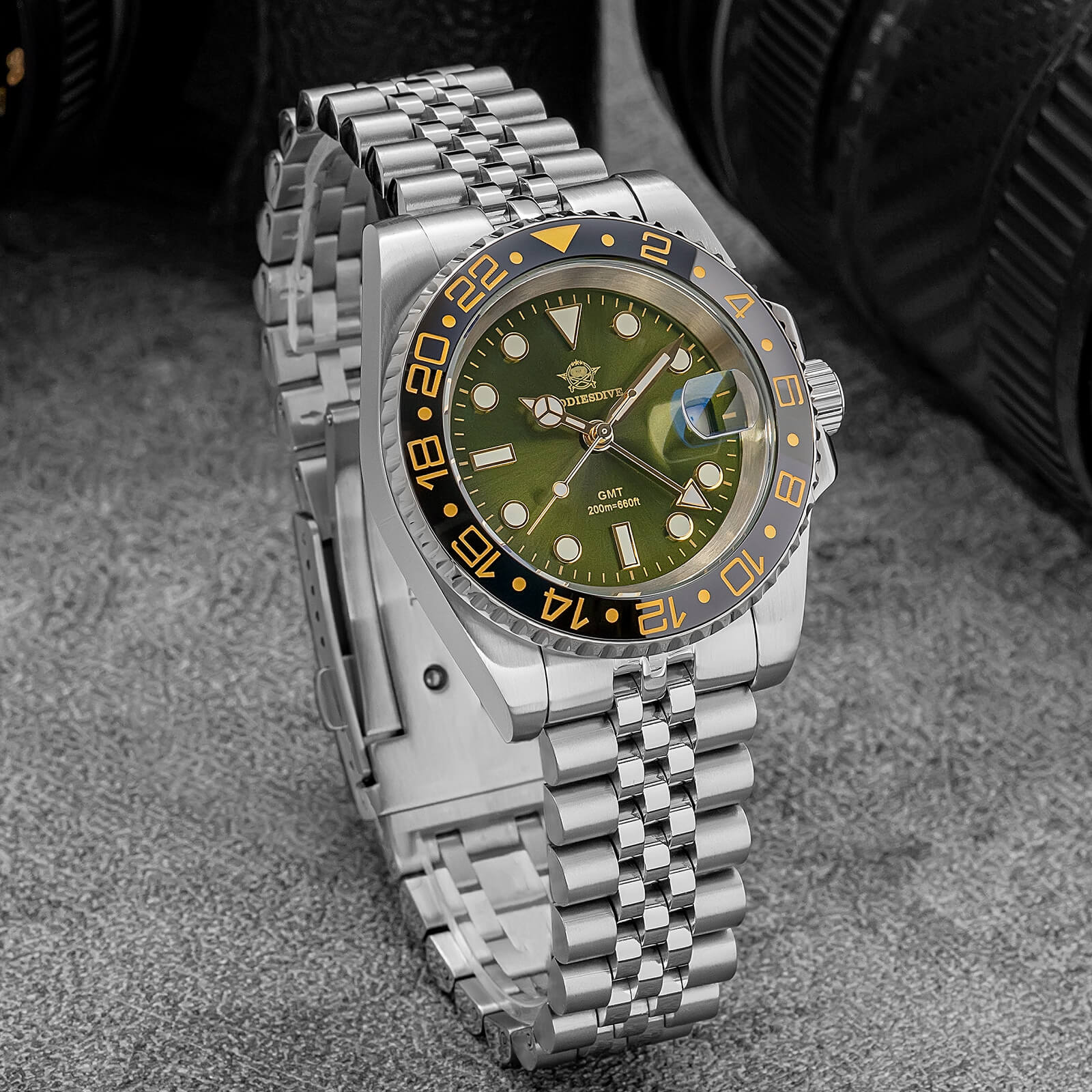 🔥Anniversary Sale🔥ADDIESDIVE Water Ghost Luxury Dive Watch GMT Quartz Watch AD2050-with Calendar - Image 22