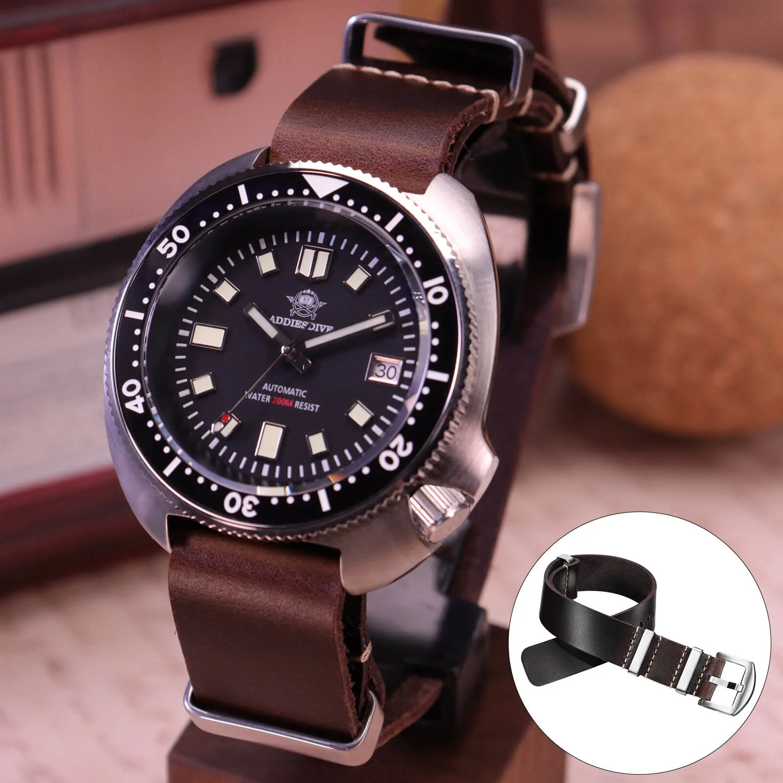 🔥Anniversary Sale🔥ADDIESDIVE Leather Watch Strap for Men, 20mm - Image 10