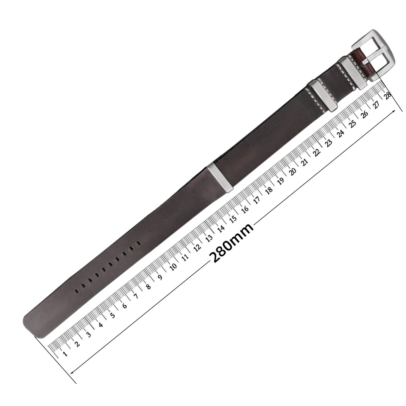 🔥Anniversary Sale🔥ADDIESDIVE Leather Watch Strap for Men, 20mm - Image 13