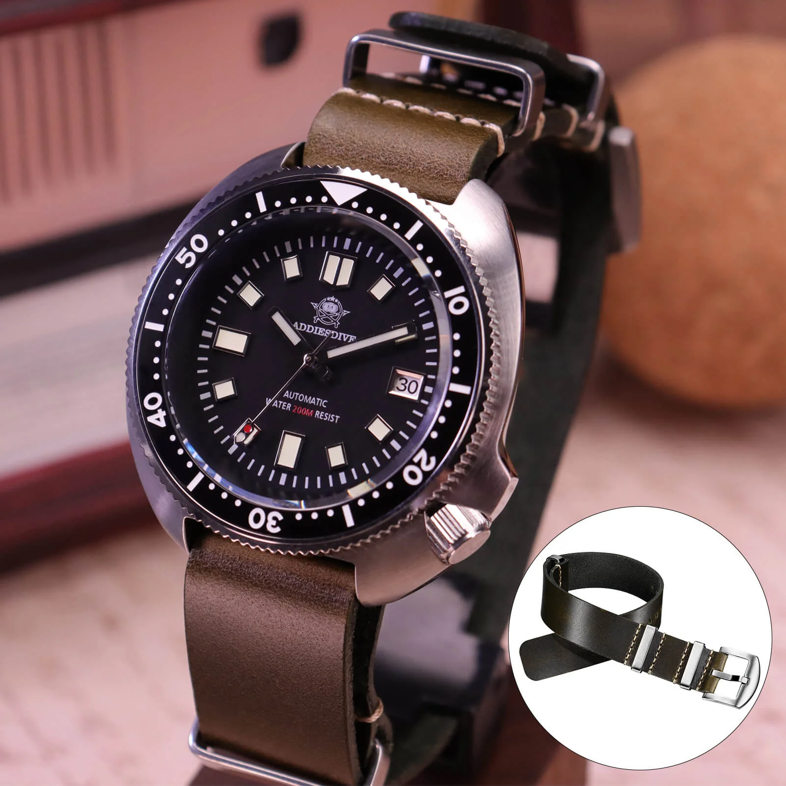 🔥Anniversary Sale🔥ADDIESDIVE Leather Watch Strap for Men, 20mm - Image 18