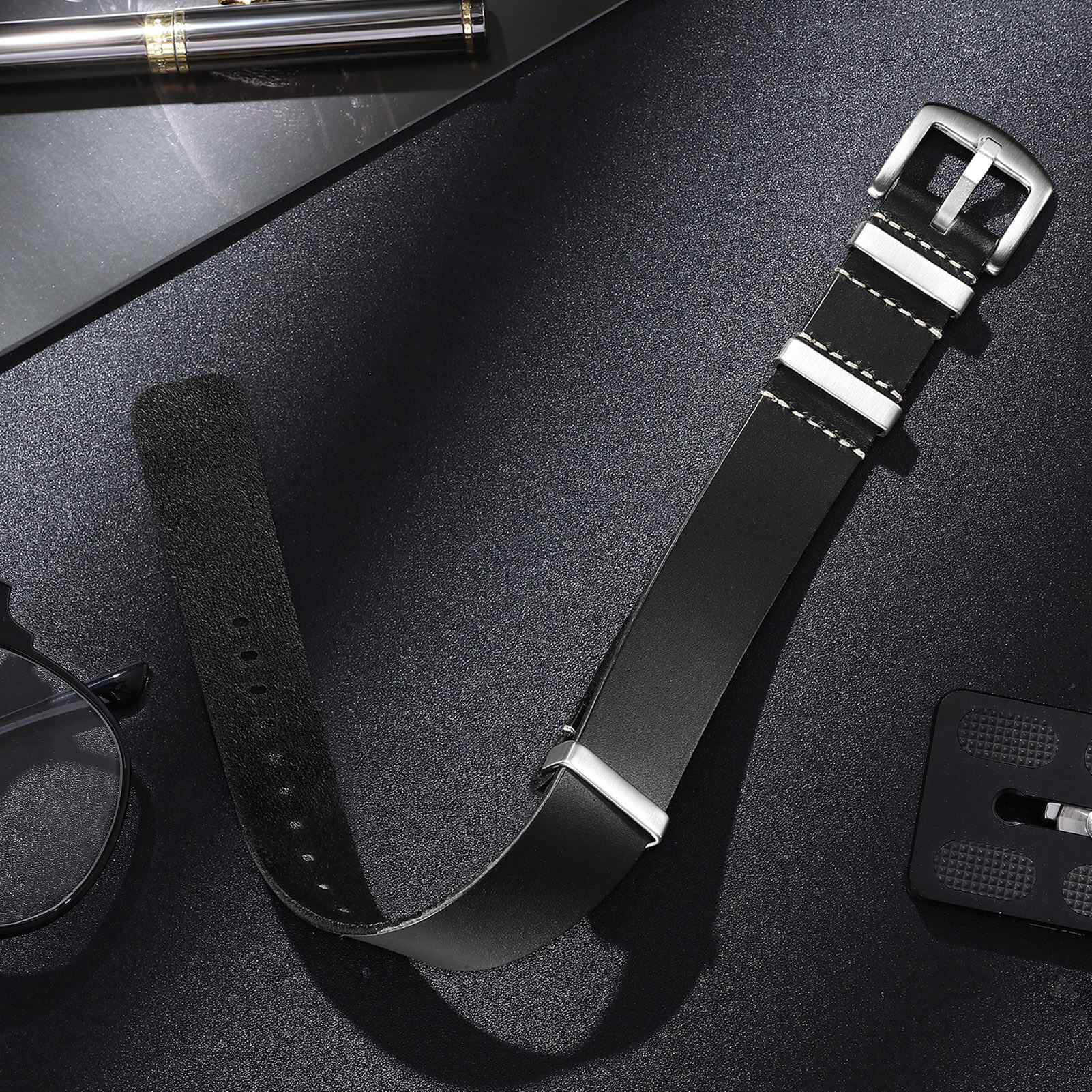 🔥Anniversary Sale🔥ADDIESDIVE Leather Watch Strap for Men, 20mm - Image 24