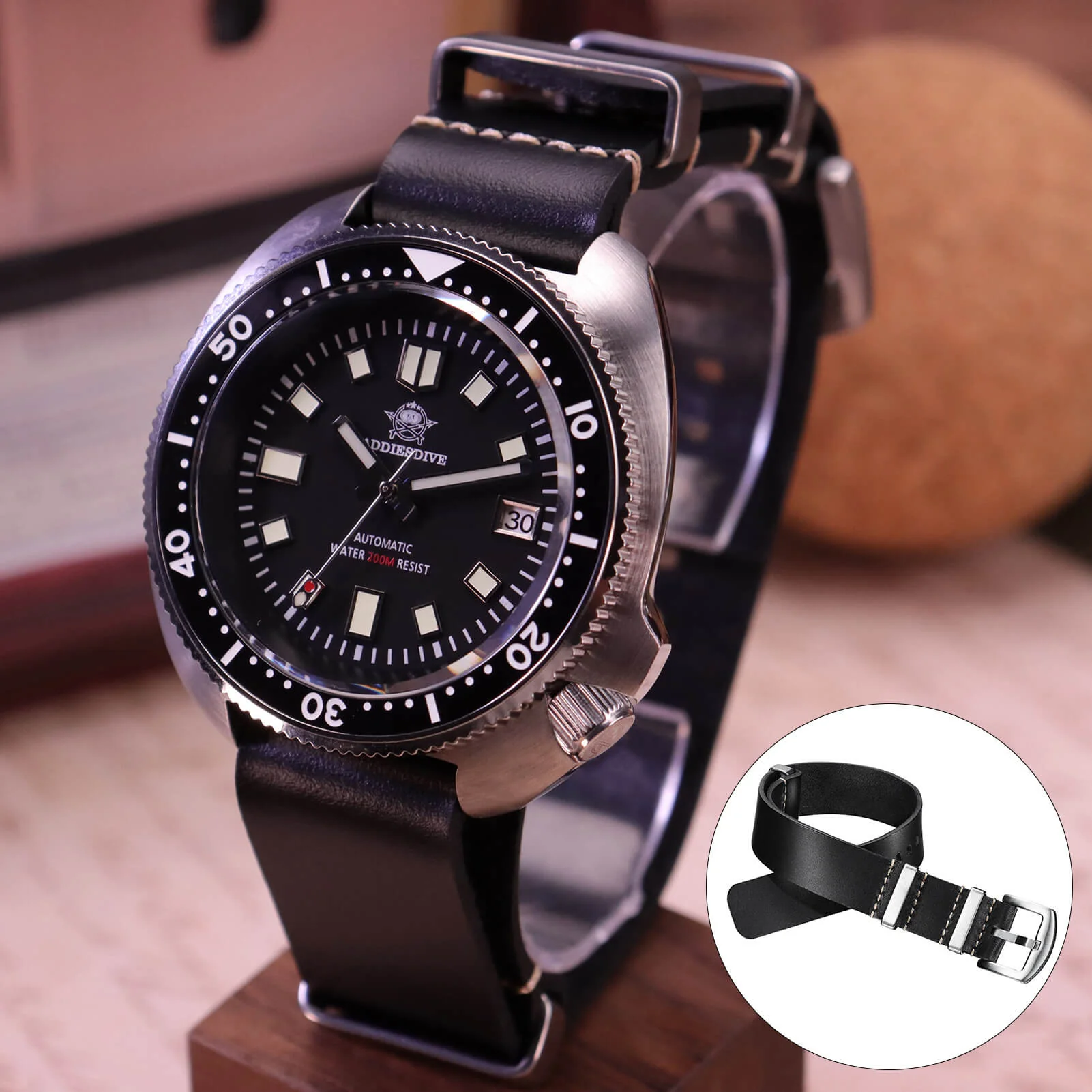🔥Anniversary Sale🔥ADDIESDIVE Leather Watch Strap for Men, 20mm - Image 25