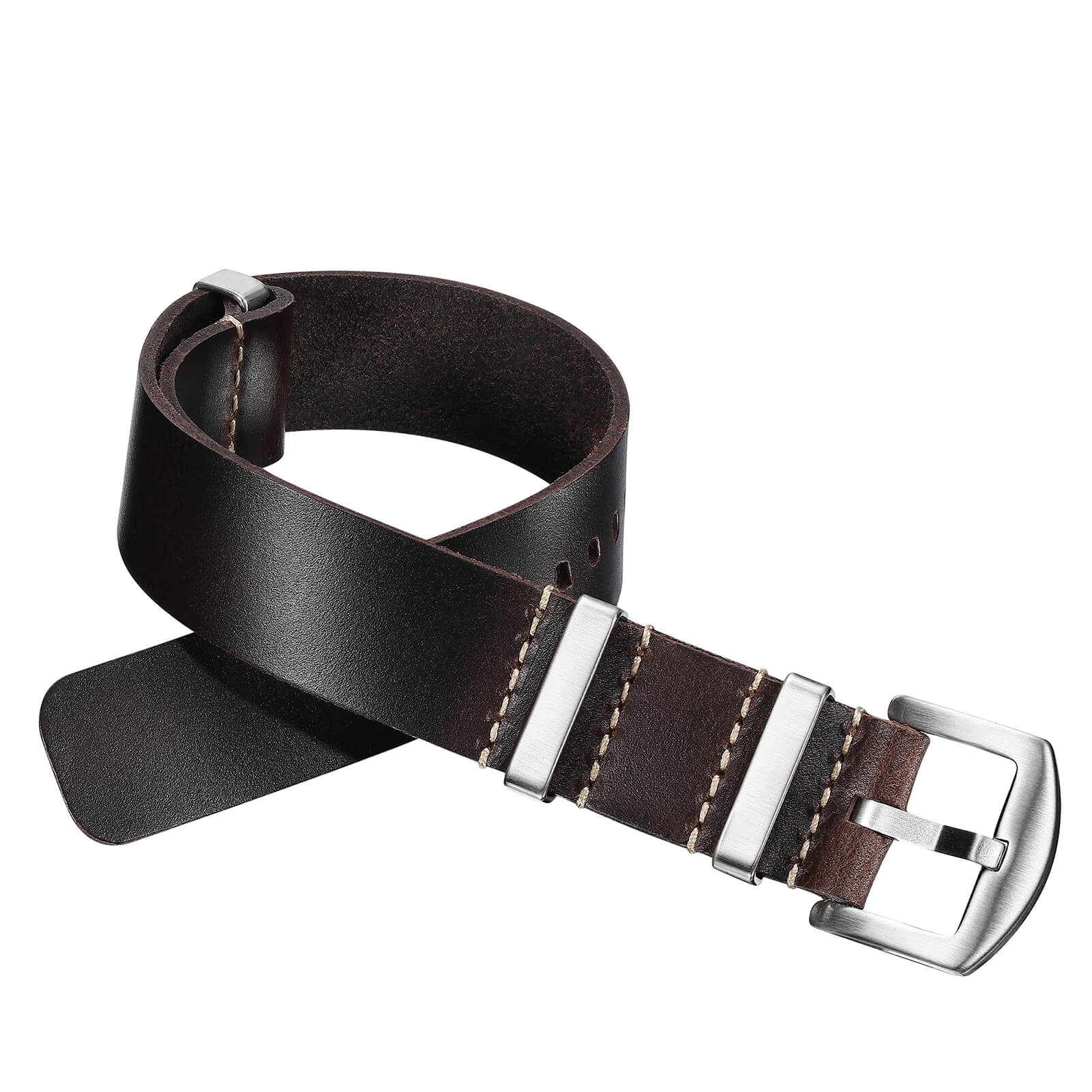 🔥Anniversary Sale🔥ADDIESDIVE Leather Watch Strap for Men, 20mm - Image 9