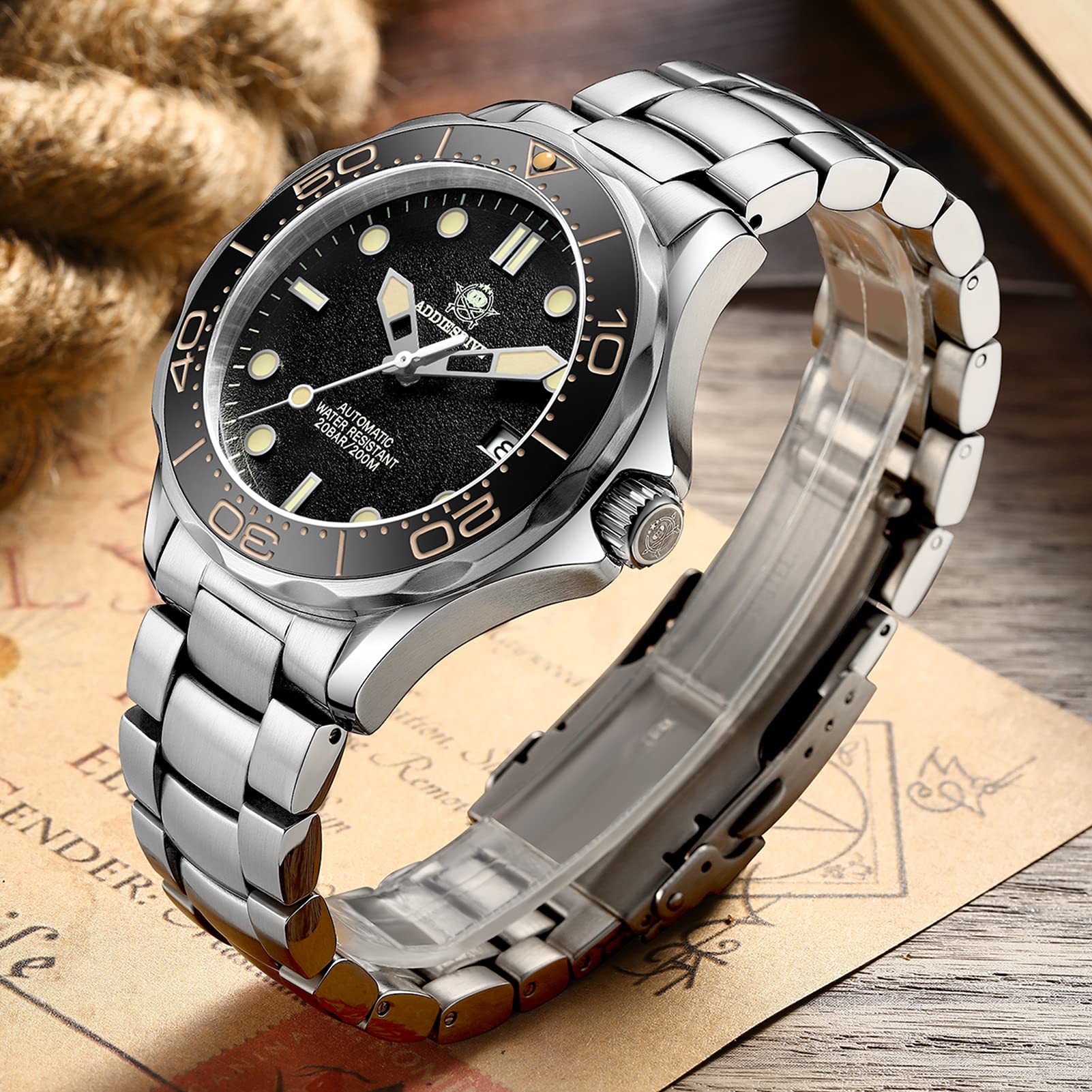 ADDIESDIVE® Seamaster Men's Automatic Divers Watch AD2106 - Image 6