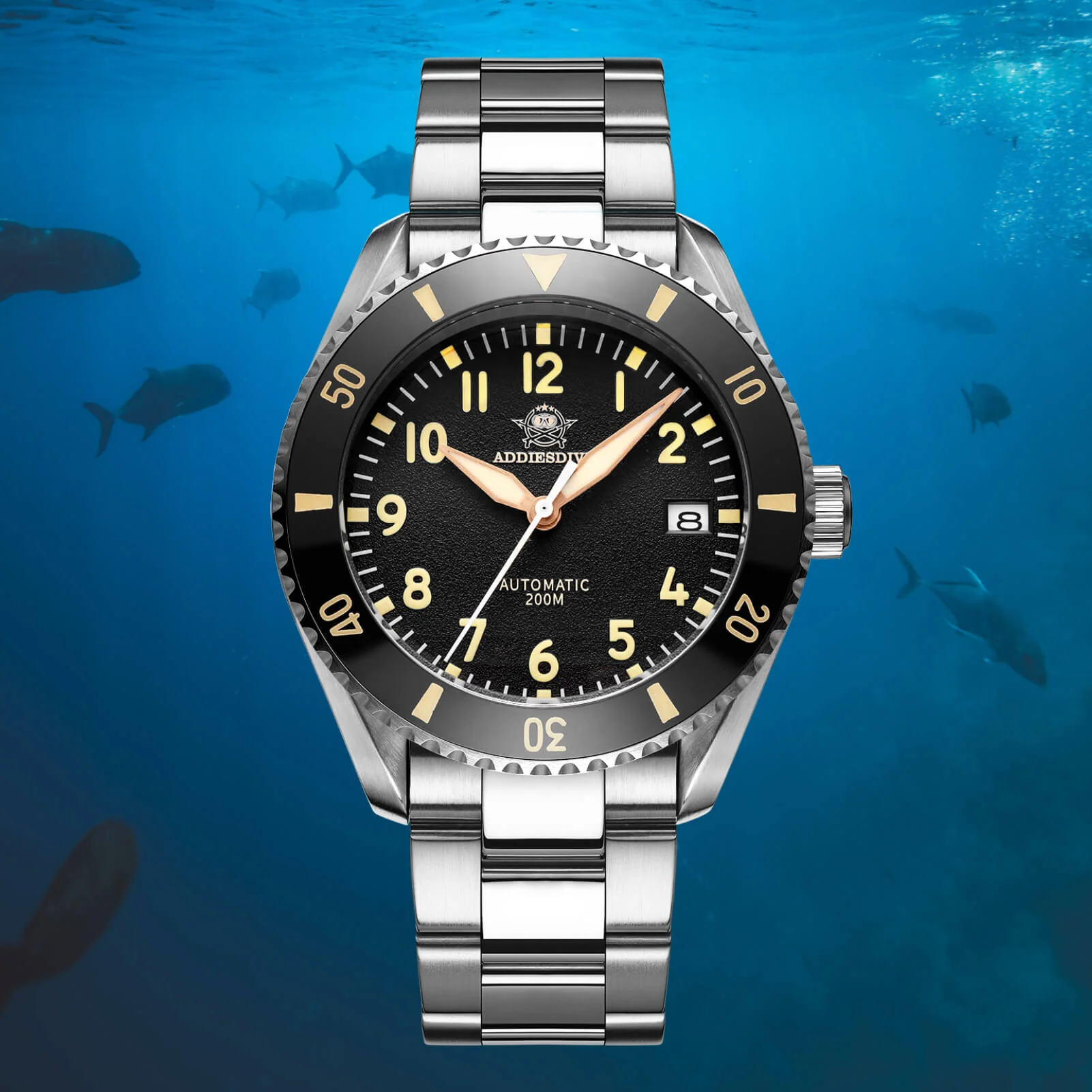 ADDIESDIVE Men's Automatic Watch Diver 200M （MY-H9） - Image 10
