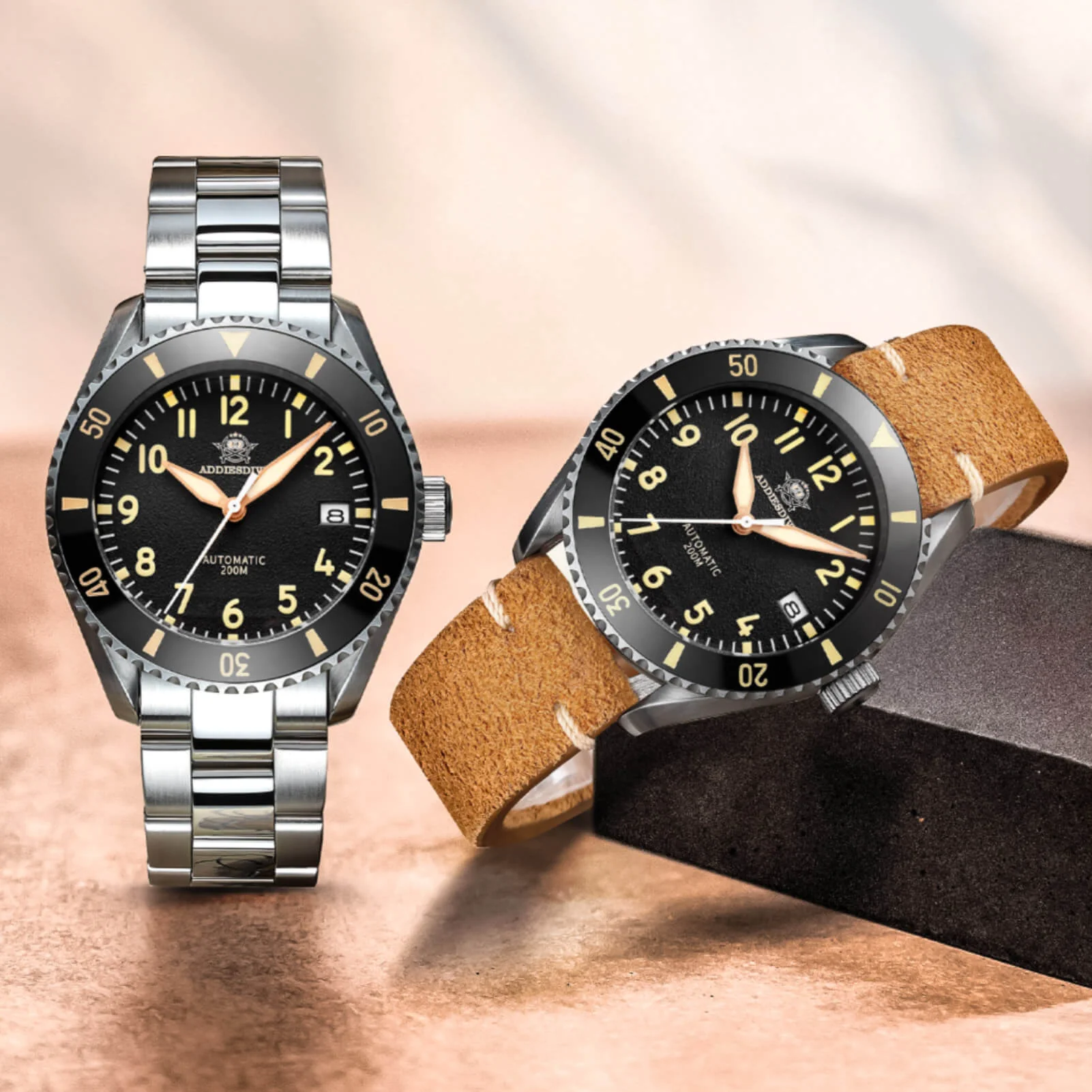 ADDIESDIVE Men's Automatic Watch Diver 200M （MY-H9） - Image 2