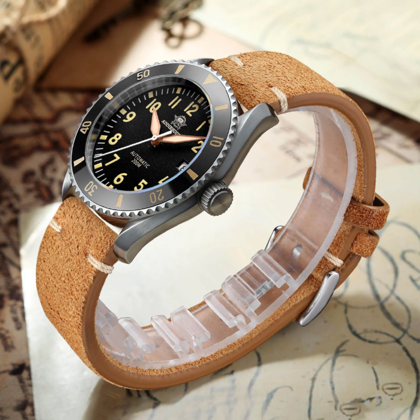 ADDIESDIVE Men's Automatic Watch Diver 200M （MY-H9） - Image 23
