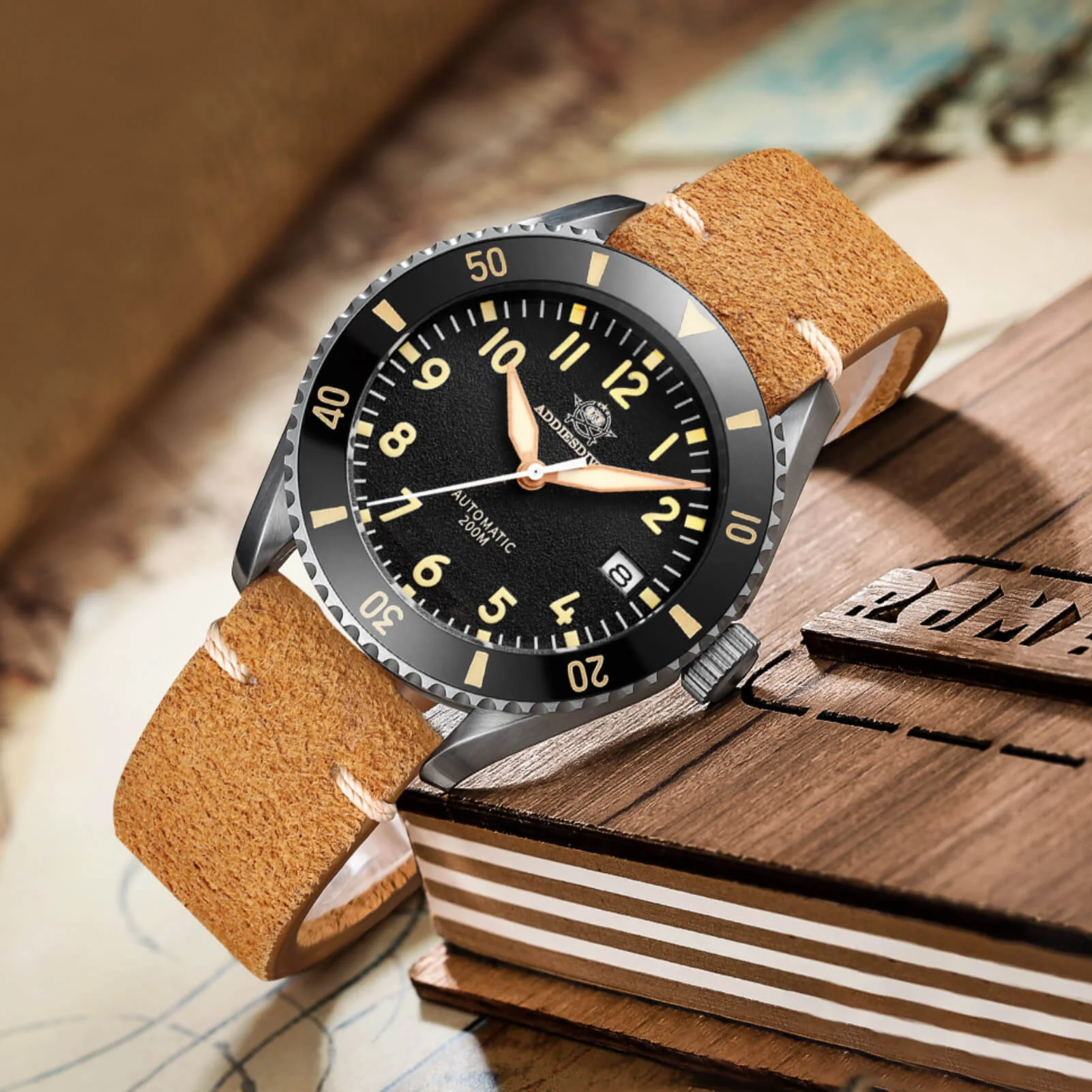 ADDIESDIVE Men's Automatic Watch Diver 200M （MY-H9） - Image 24