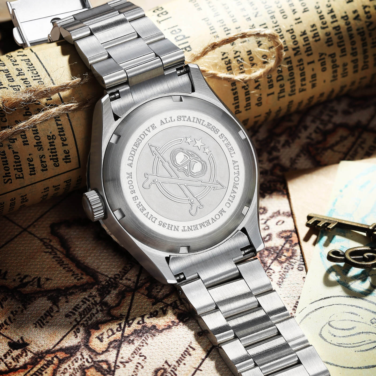 ADDIESDIVE Men's Automatic Watch Diver 200M （MY-H9） - Image 7