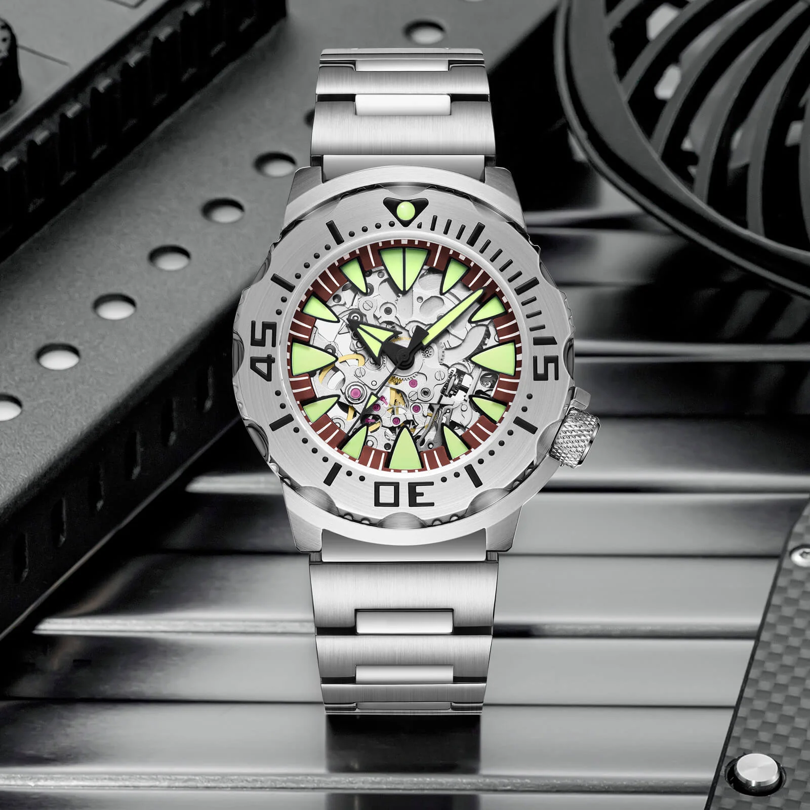 🔥Anniversary Sale🔥ADDIESDIVE OceanMonster Dive Watch AD2103-skeleton - Image 19