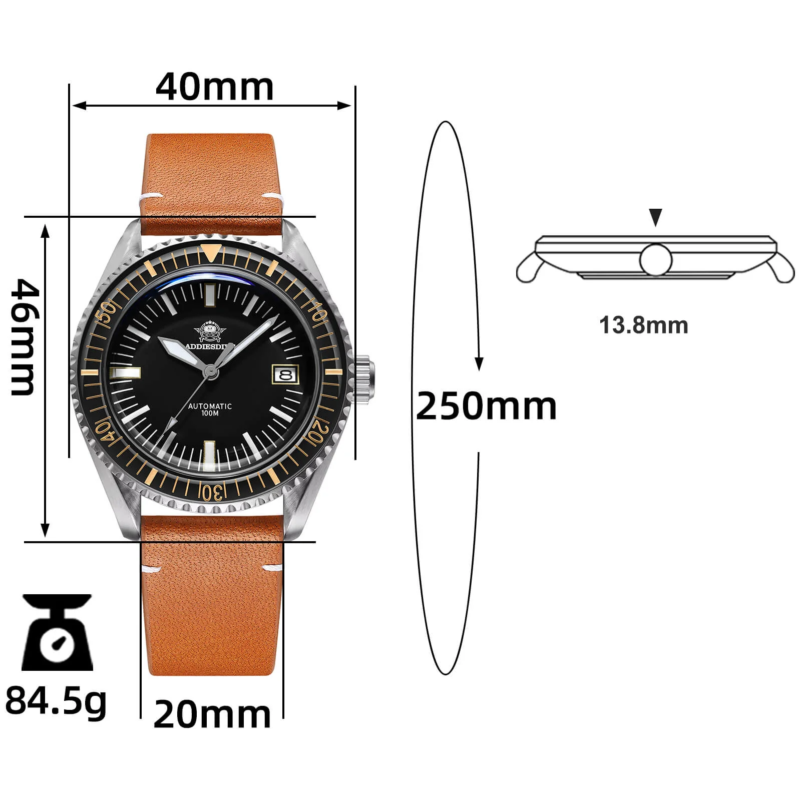 ADDIESDIVE Milsub Automatic Dive Watch AD2058 - Image 28
