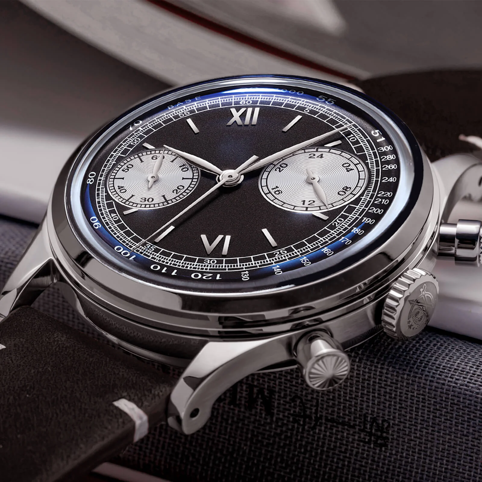 ★India Warehouse★ADDIESDIVE Panda BB Chronograph Retro Men Watch 38mm Quartz Watch - Image 10