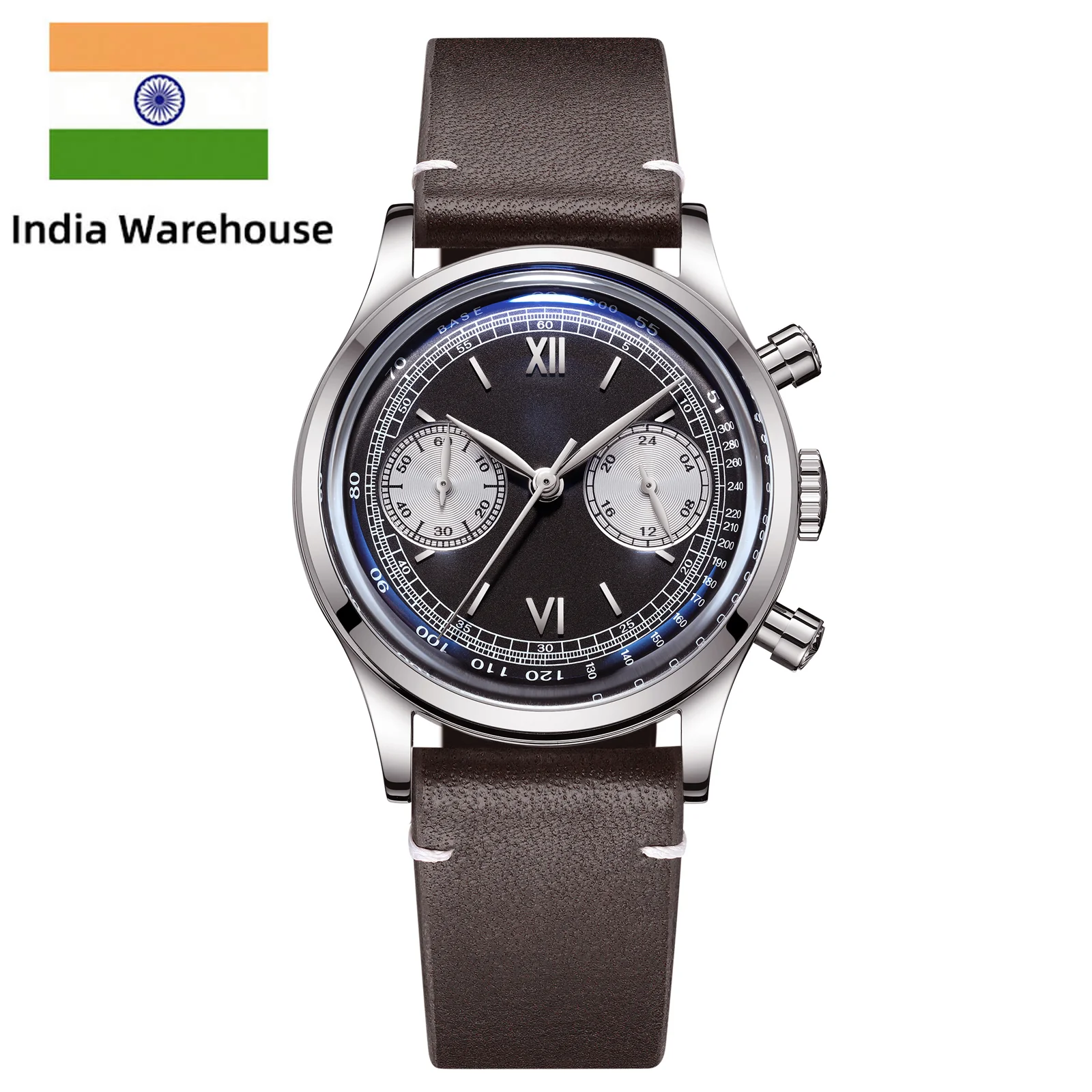 ★India Warehouse★ADDIESDIVE Panda BB Chronograph Retro Men Watch 38mm Quartz Watch - Image 6