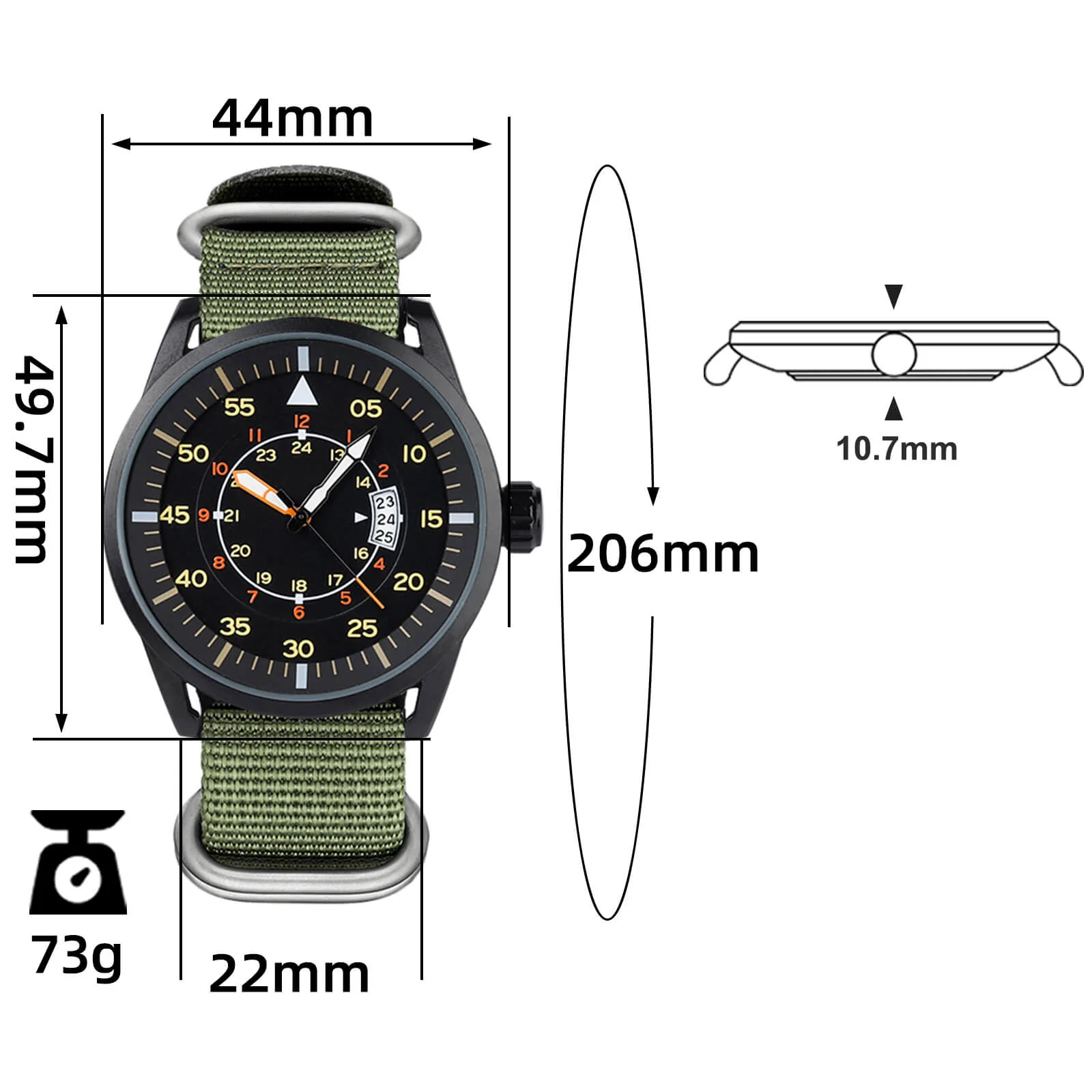 Addiesdive Quartz Watch MY-1508 Sports Watches Military Wirstwatches - Image 14