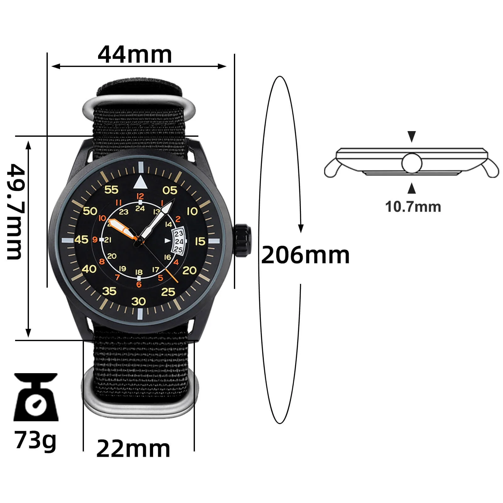 Addiesdive Quartz Watch MY-1508 Sports Watches Military Wirstwatches - Image 3