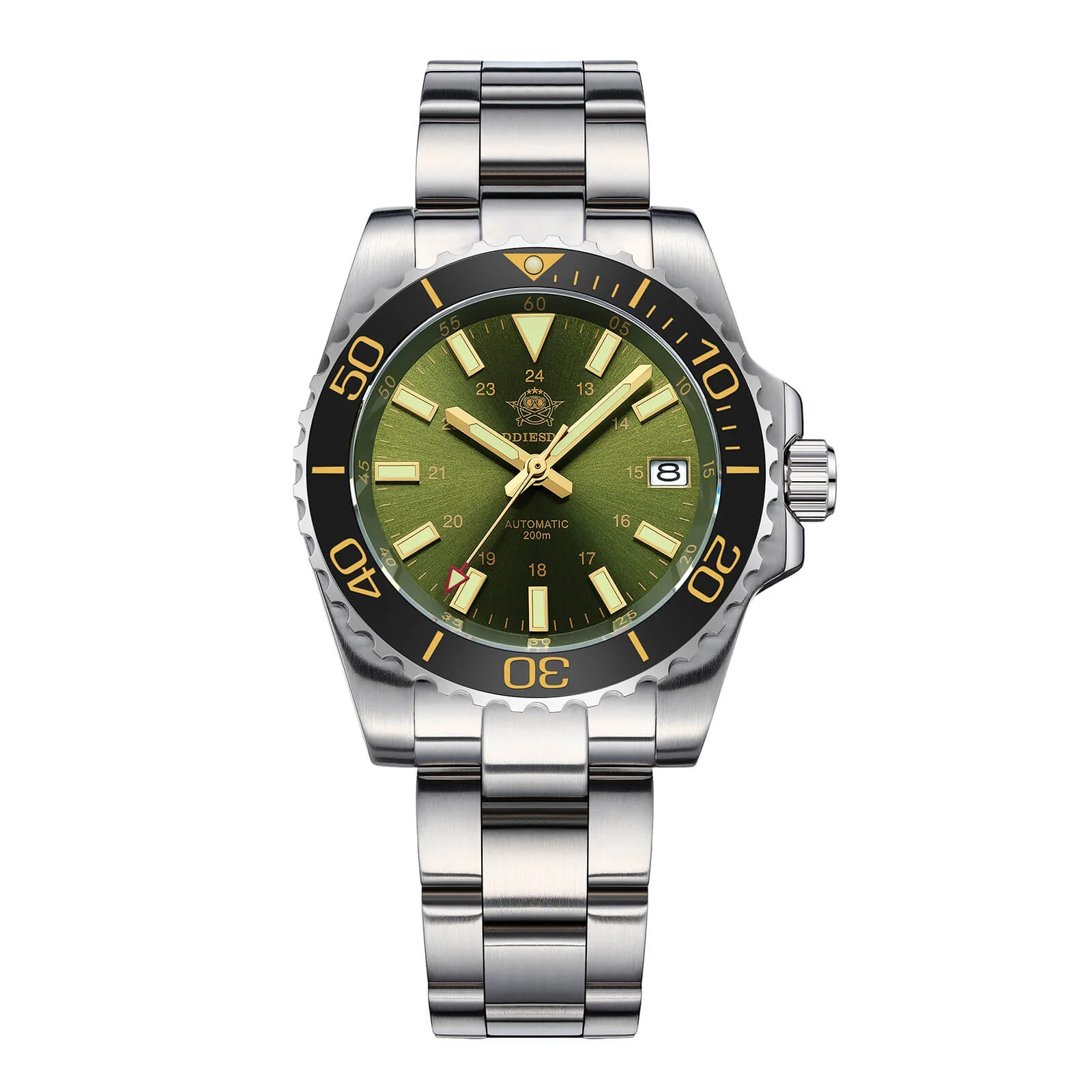 ADDIESDIVE Retro Baton Hand Sub 8215 Dive Watch AD2504