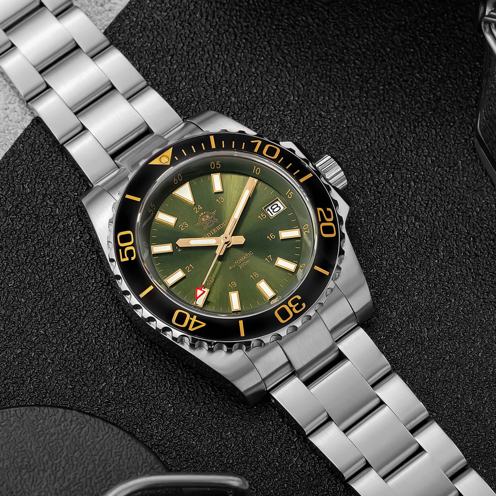 ADDIESDIVE Retro Baton Hand Sub 8215 Dive Watch AD2504 - Image 23