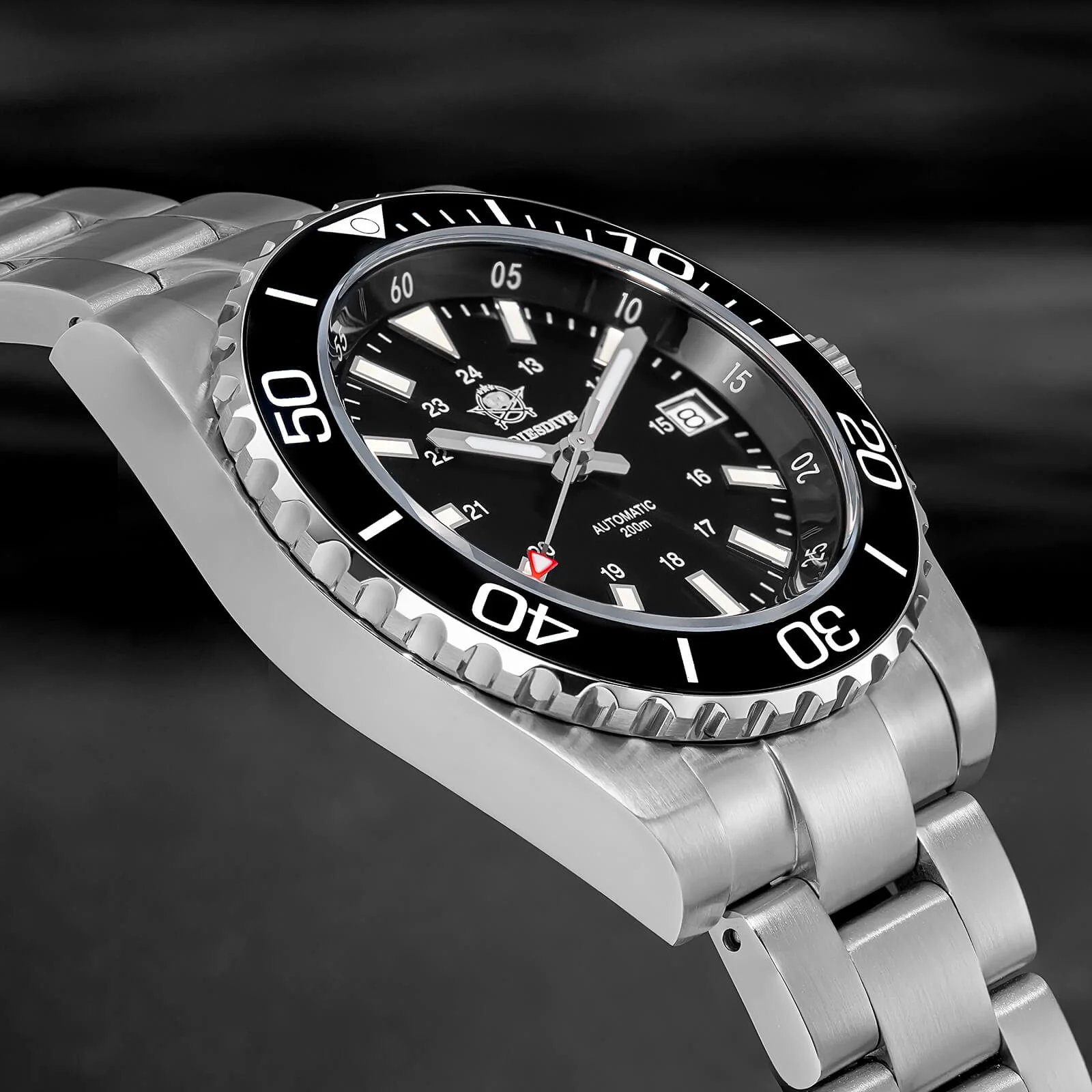 ADDIESDIVE Retro Baton Hand Sub 8215 Dive Watch AD2504 - Image 7