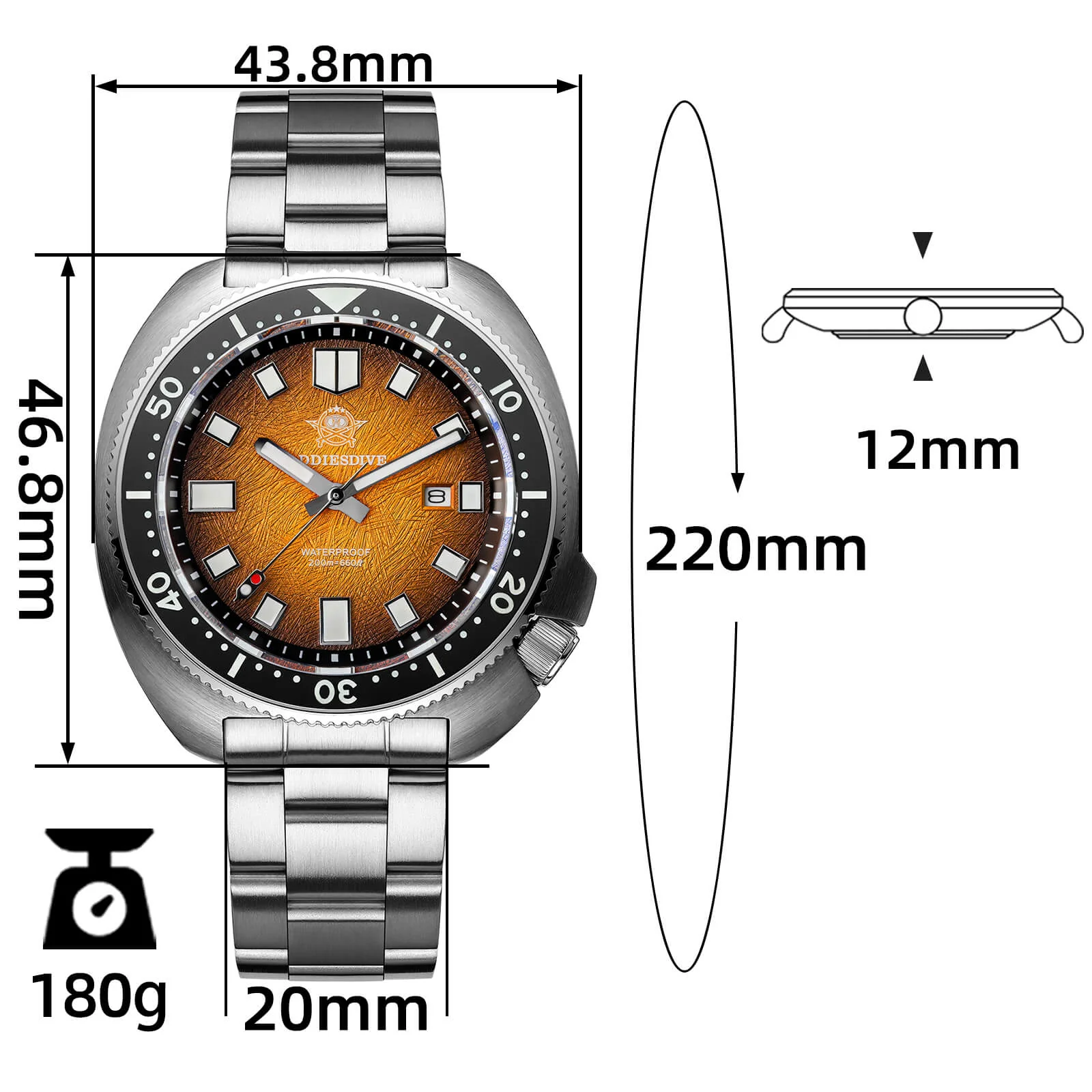 🔥Anniversary Sale🔥Addiesdive Turtle Quartz Diver Men Watch Sapphire Crystal AD2511 - Image 7