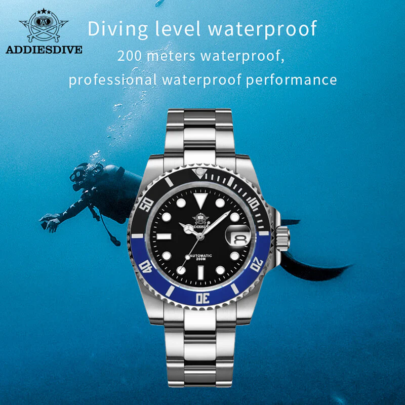 🔥Anniversary Sale🔥Addiesdive Two Color Sub NH35 Mechanical Watch H3AC - Image 10