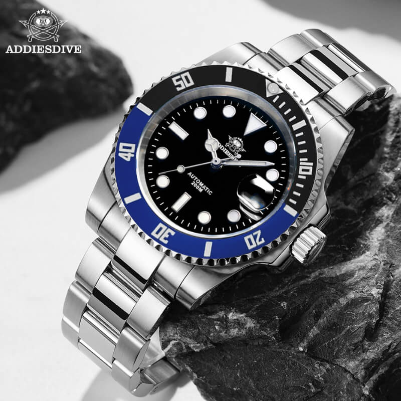 🔥Anniversary Sale🔥Addiesdive Two Color Sub NH35 Mechanical Watch H3AC - Image 12